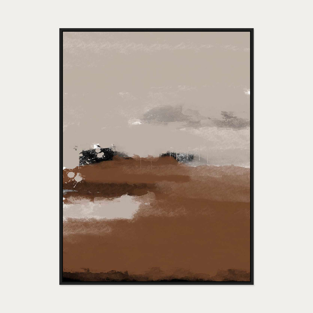 Dusk Canvas Art — 90 x 120 cm — Black Frame