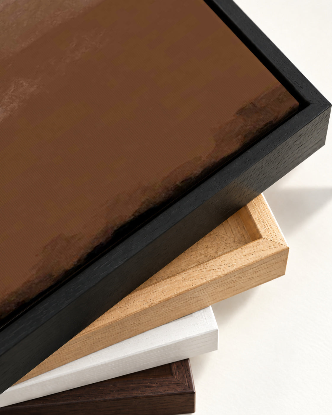 Dusk Canvas Art — framed canvas corner and wrapped canvas detail