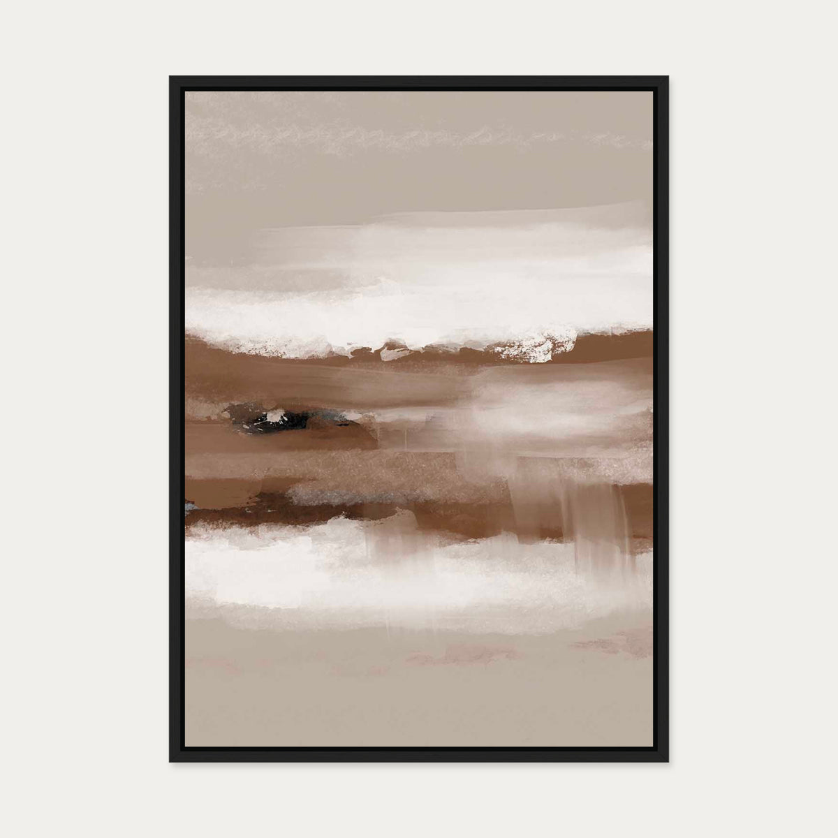 Dusk II Canvas Art — 50 x 70 cm — Black Frame