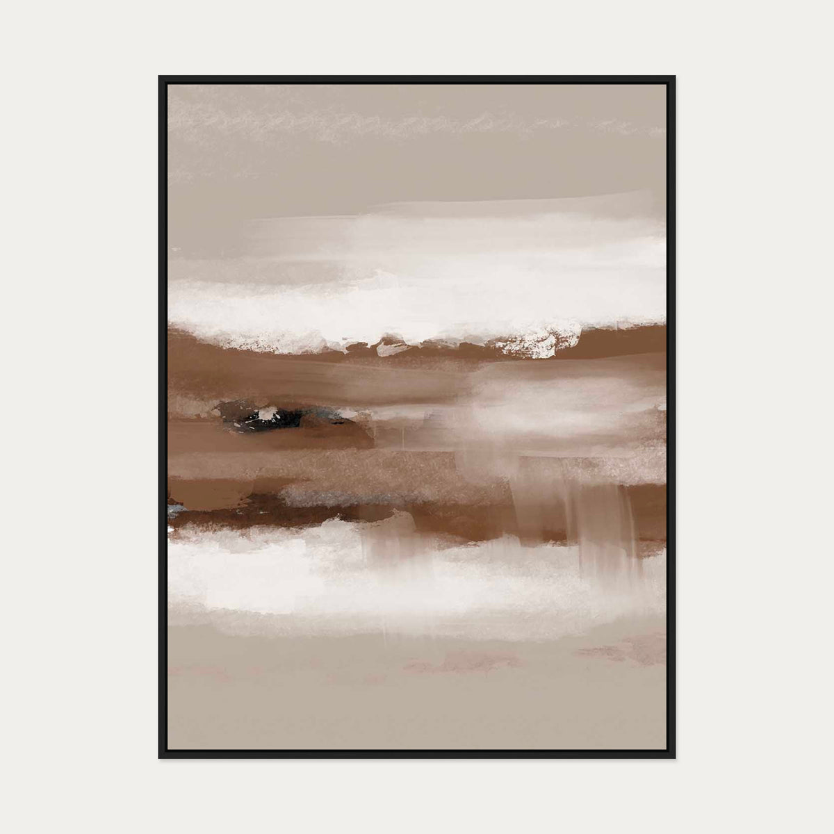 Dusk II Canvas Art — 90 x 120 cm — Black Frame