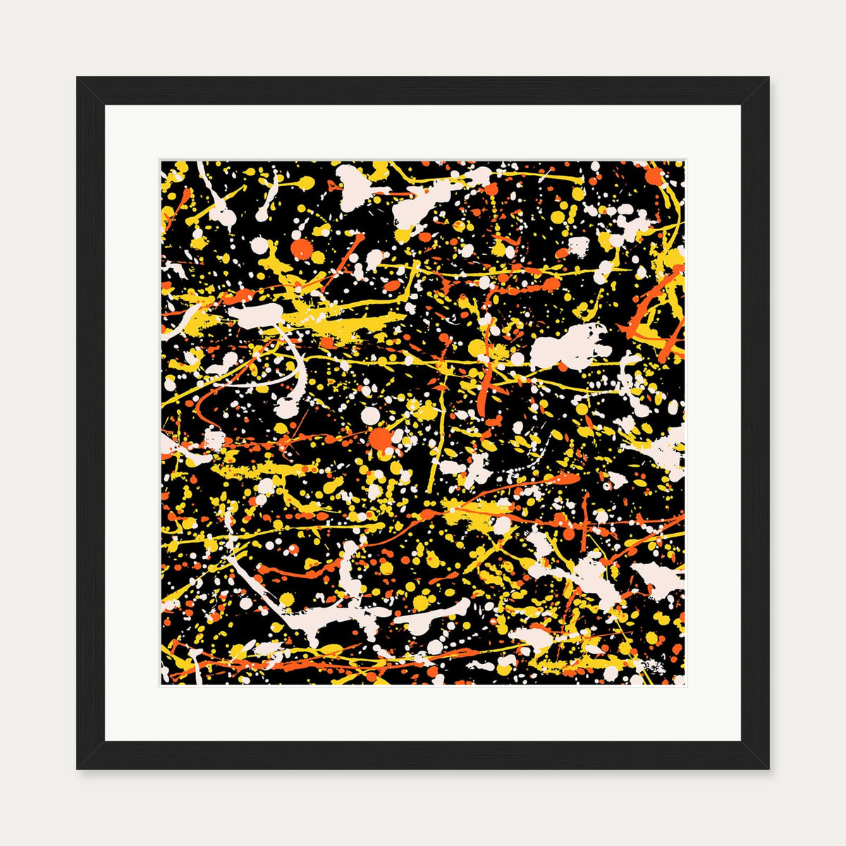 Emotions II Framed Art Print — 50 x 50 cm — Black Frame