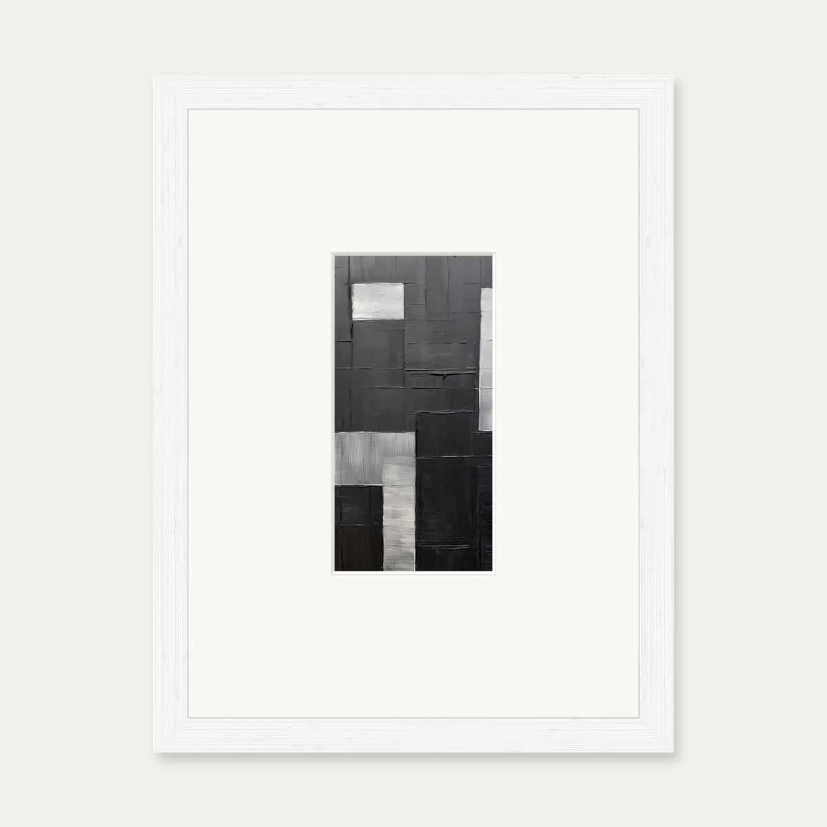 Enigma Abstract III Art Print — 30 x 40 cm — White Frame