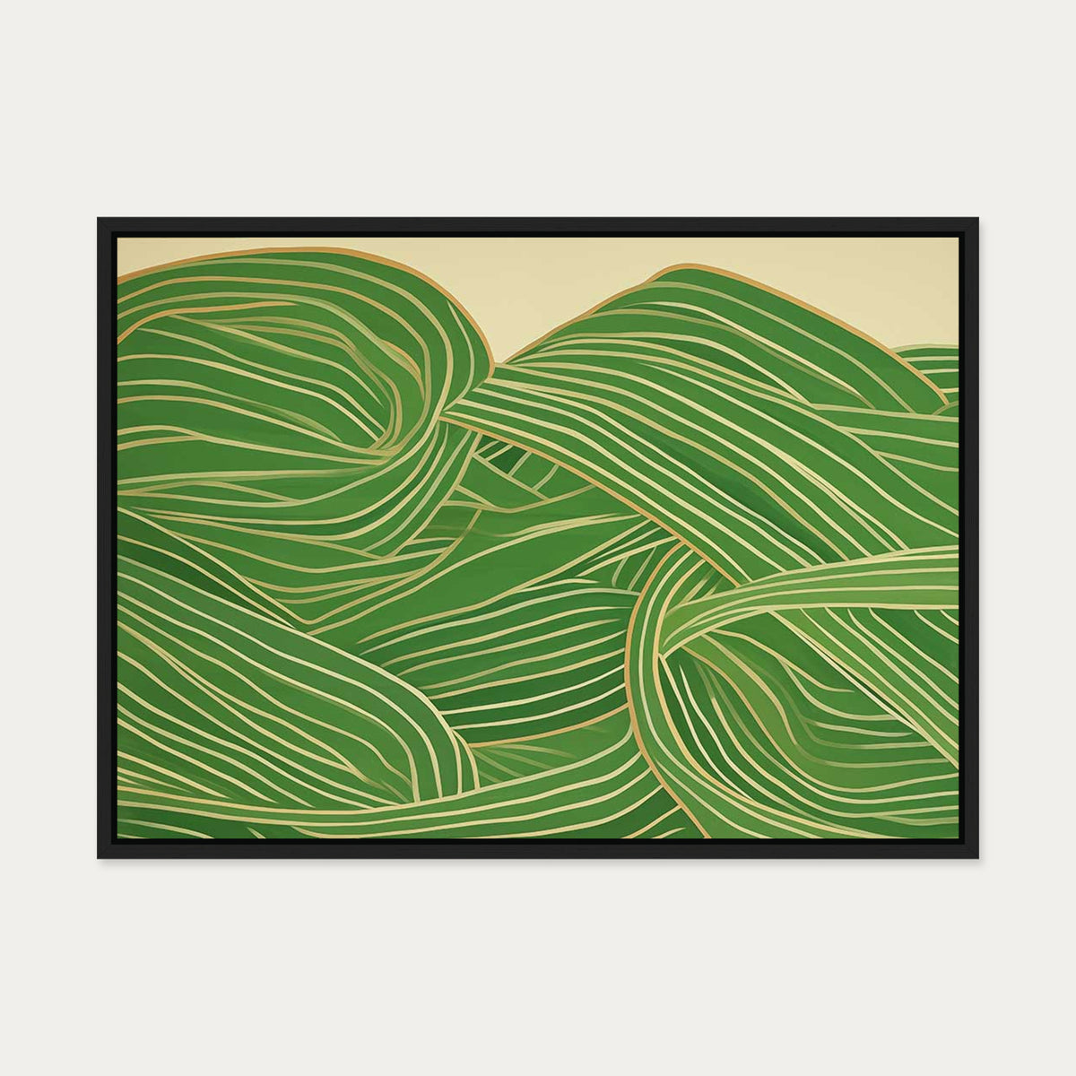 Entwined Canvas Art — 50 x 70 cm — Black Frame