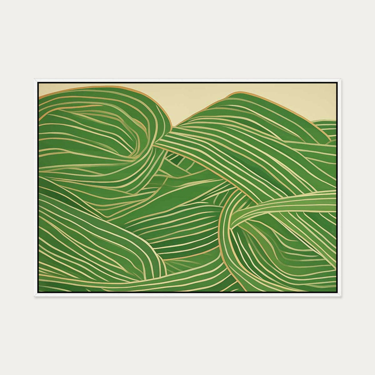 Entwined Canvas Art — 70 x 100 cm — White Frame