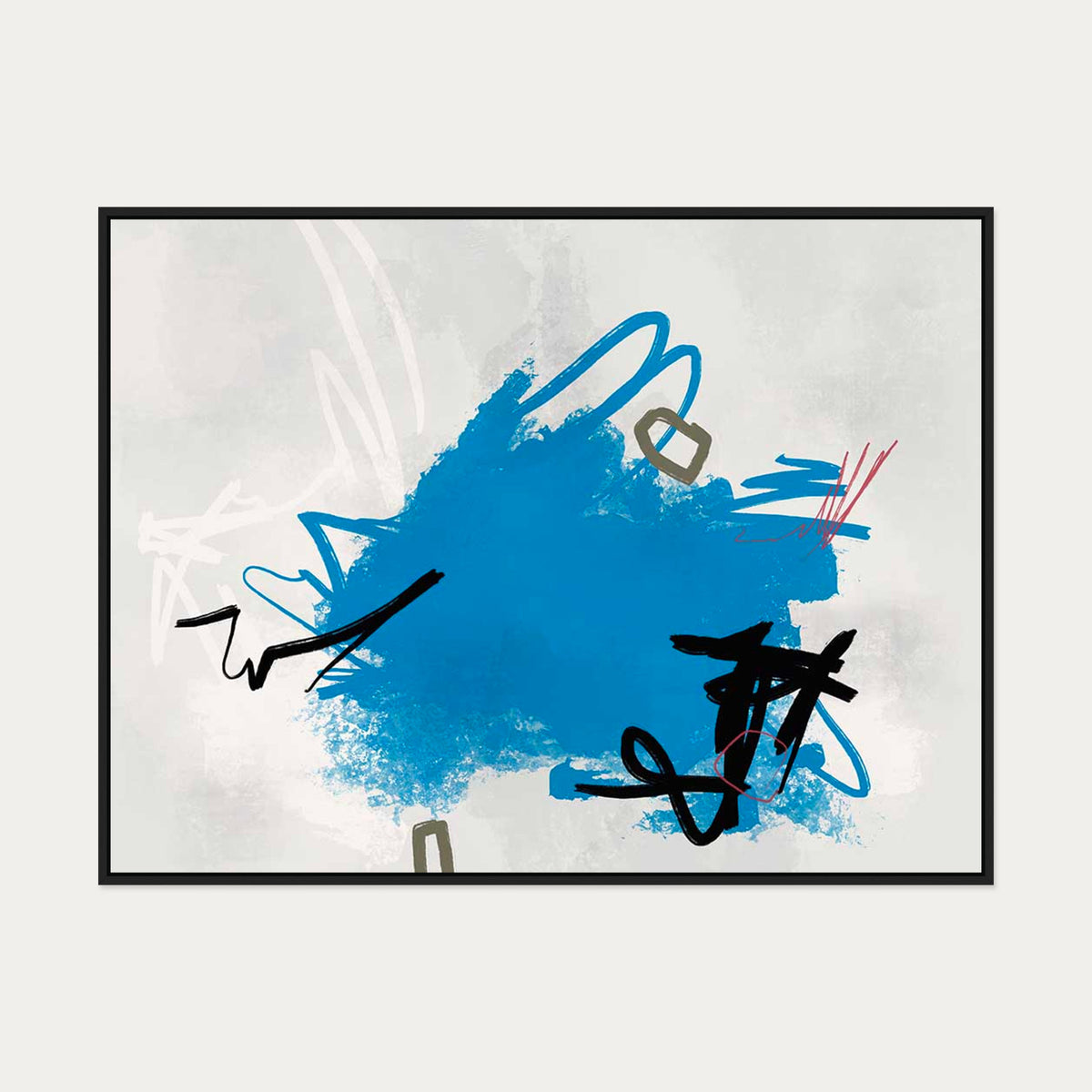 Epitome Of Youth Canvas Art — 90 x 120 cm — Black Frame