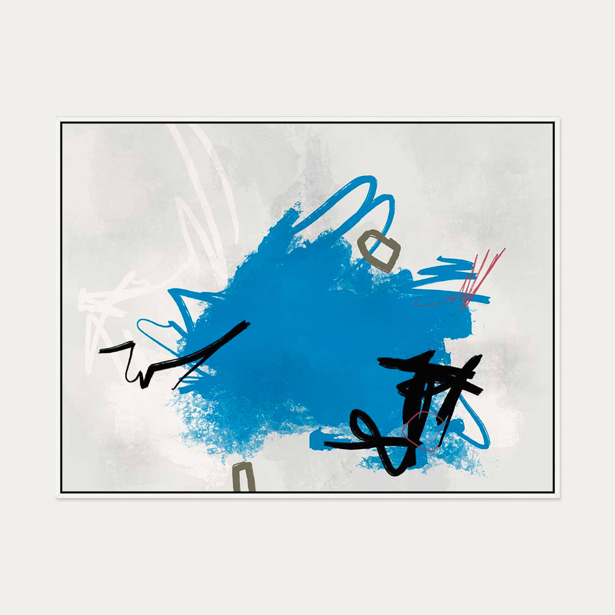 Epitome Of Youth Canvas Art — 90 x 120 cm — White Frame
