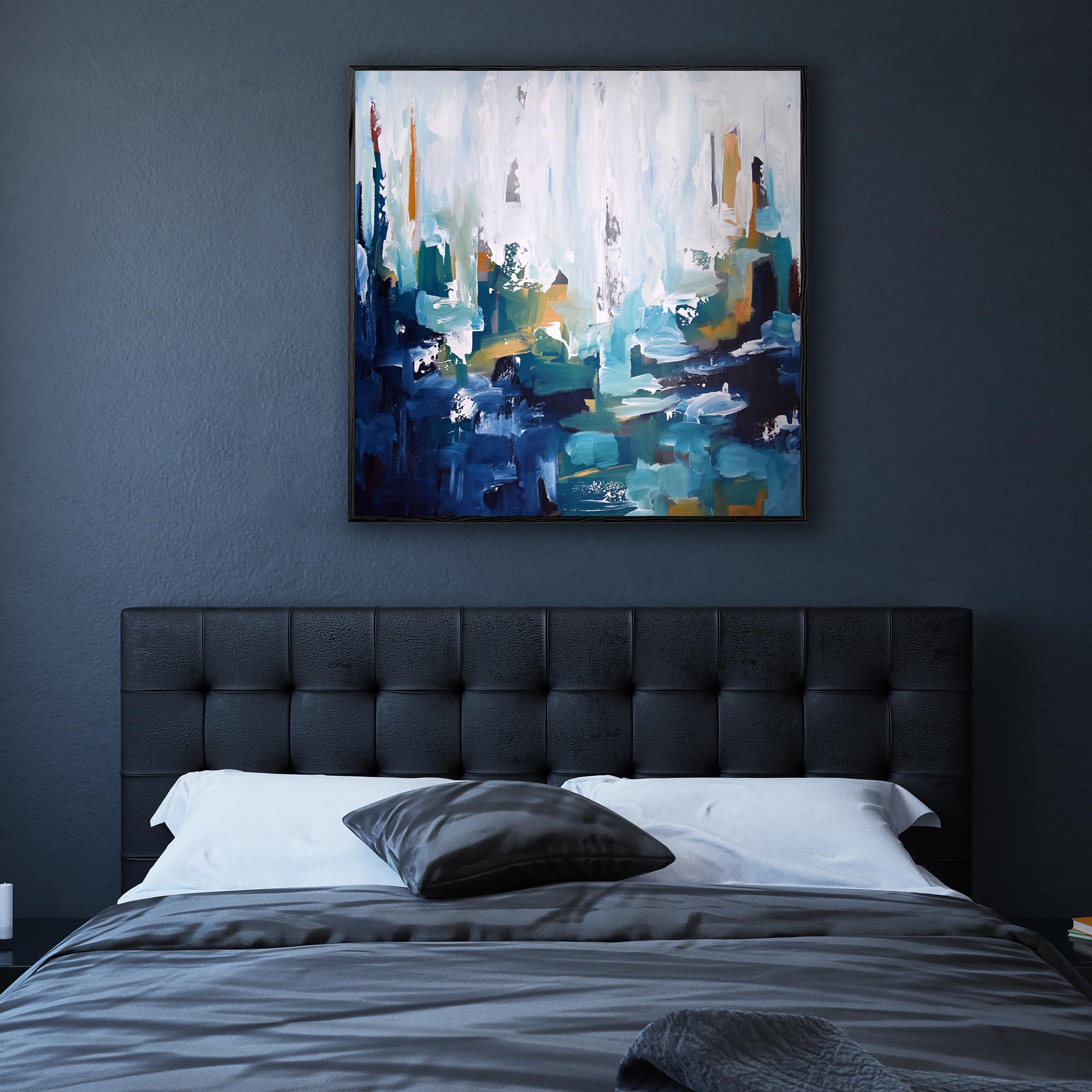 Abstract Forest Framed Canvas