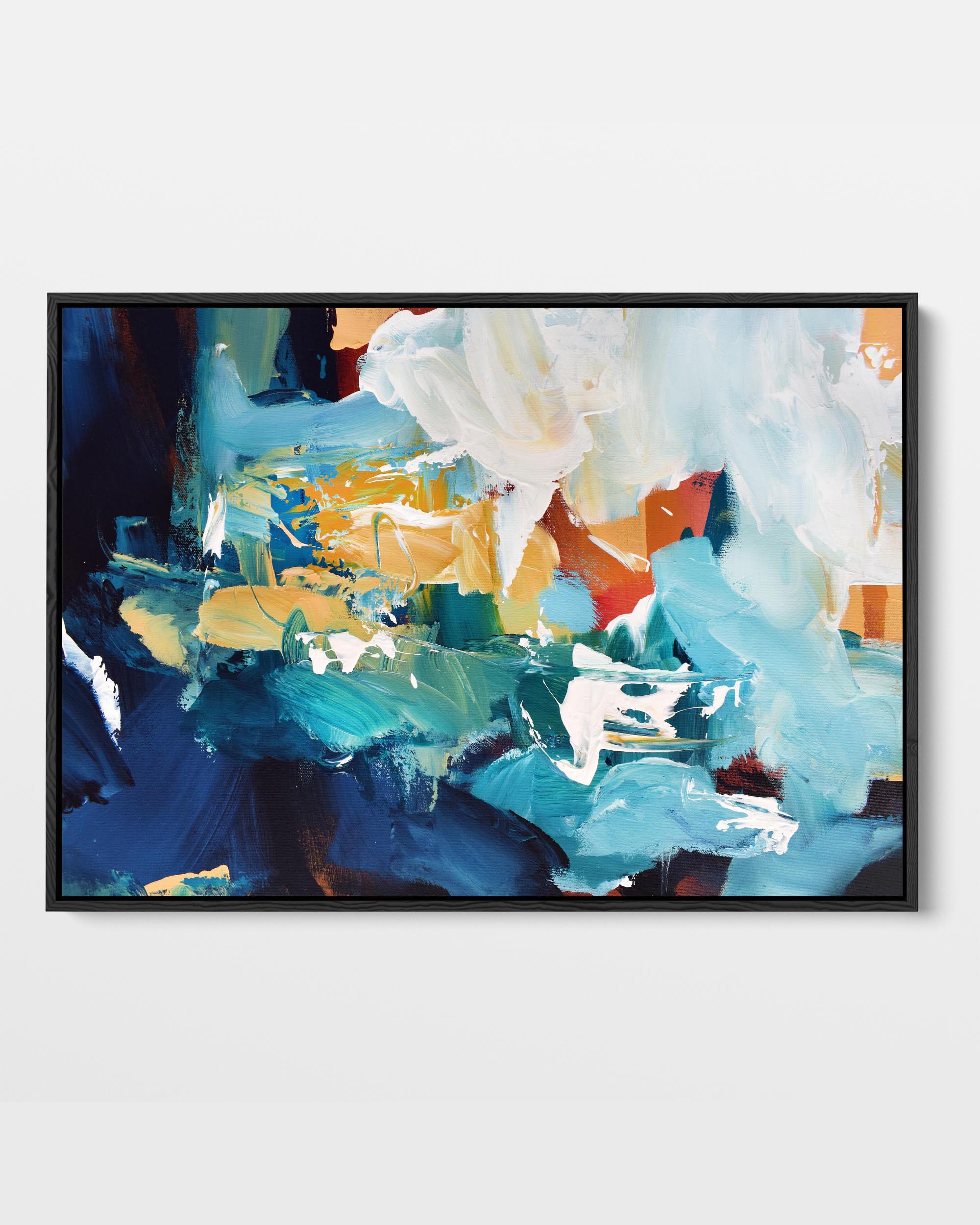 Abstract 226 Framed Canvas