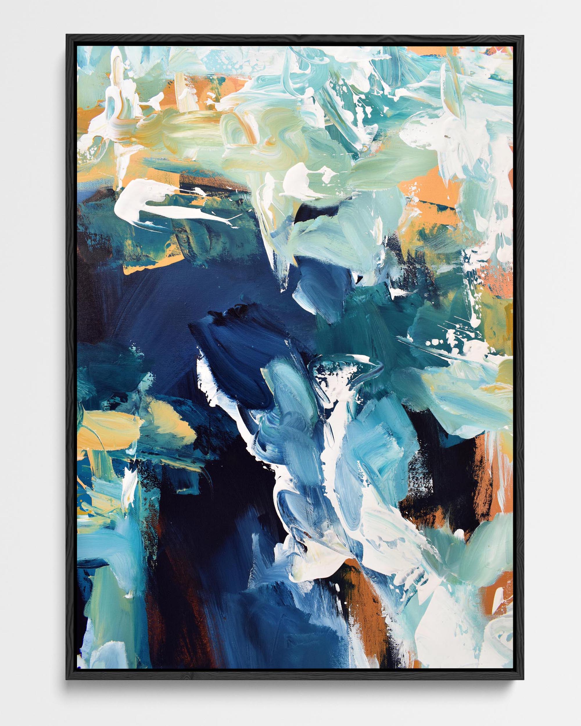 Abstract 218 Framed Canvas