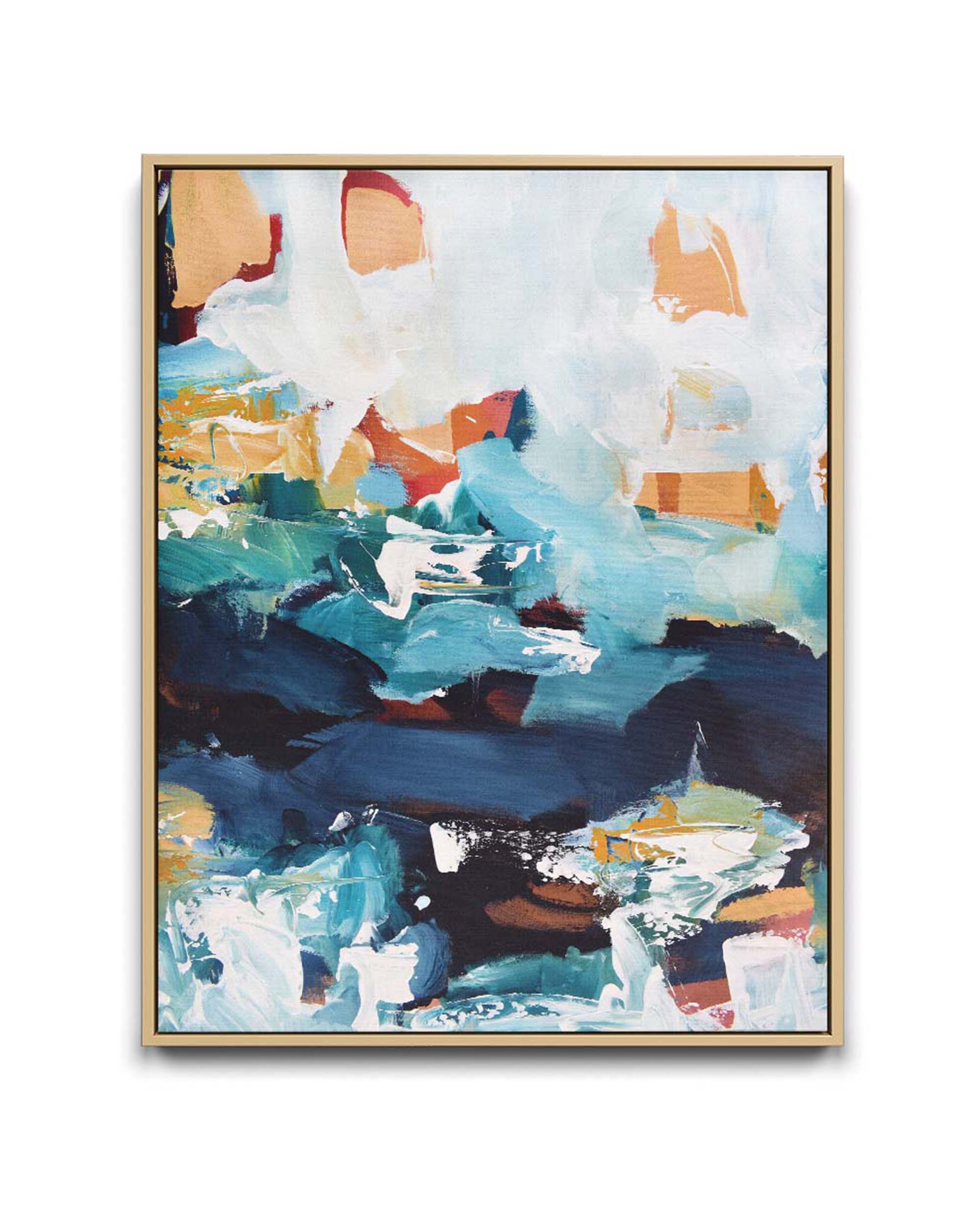 Abstract 227 Framed Canvas