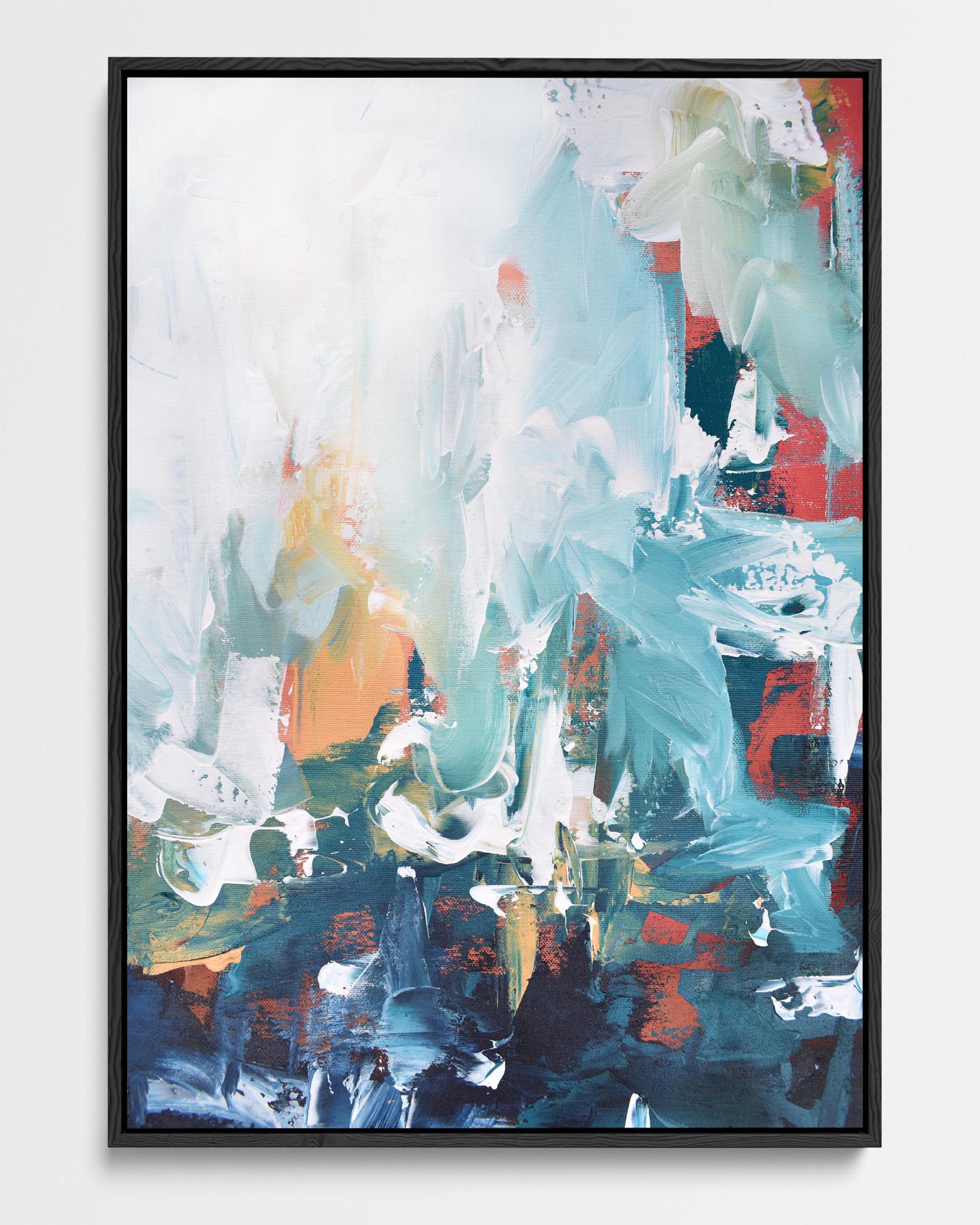 Abstract 209 Framed Canvas