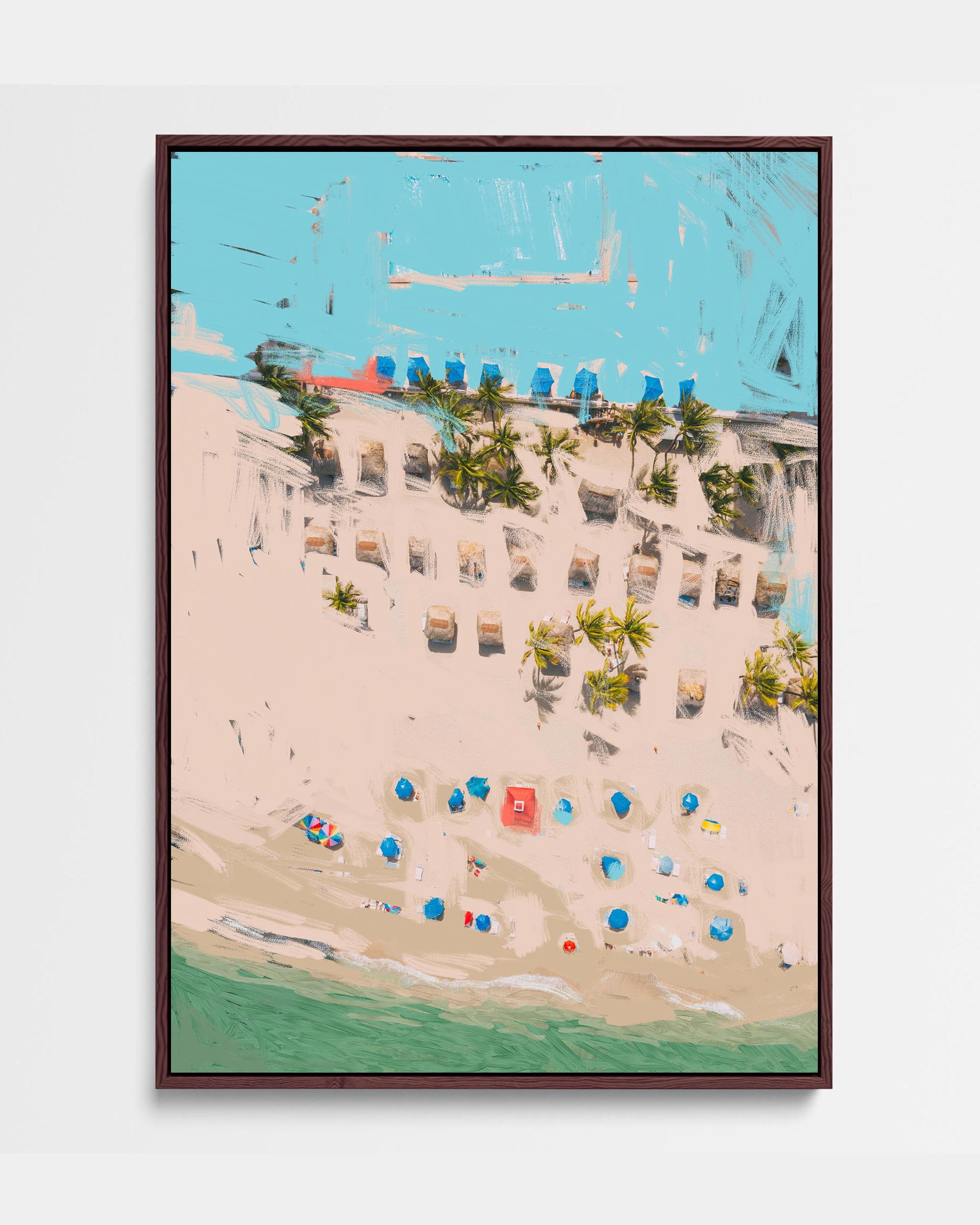 Abstract Beige 3 Framed Canvas