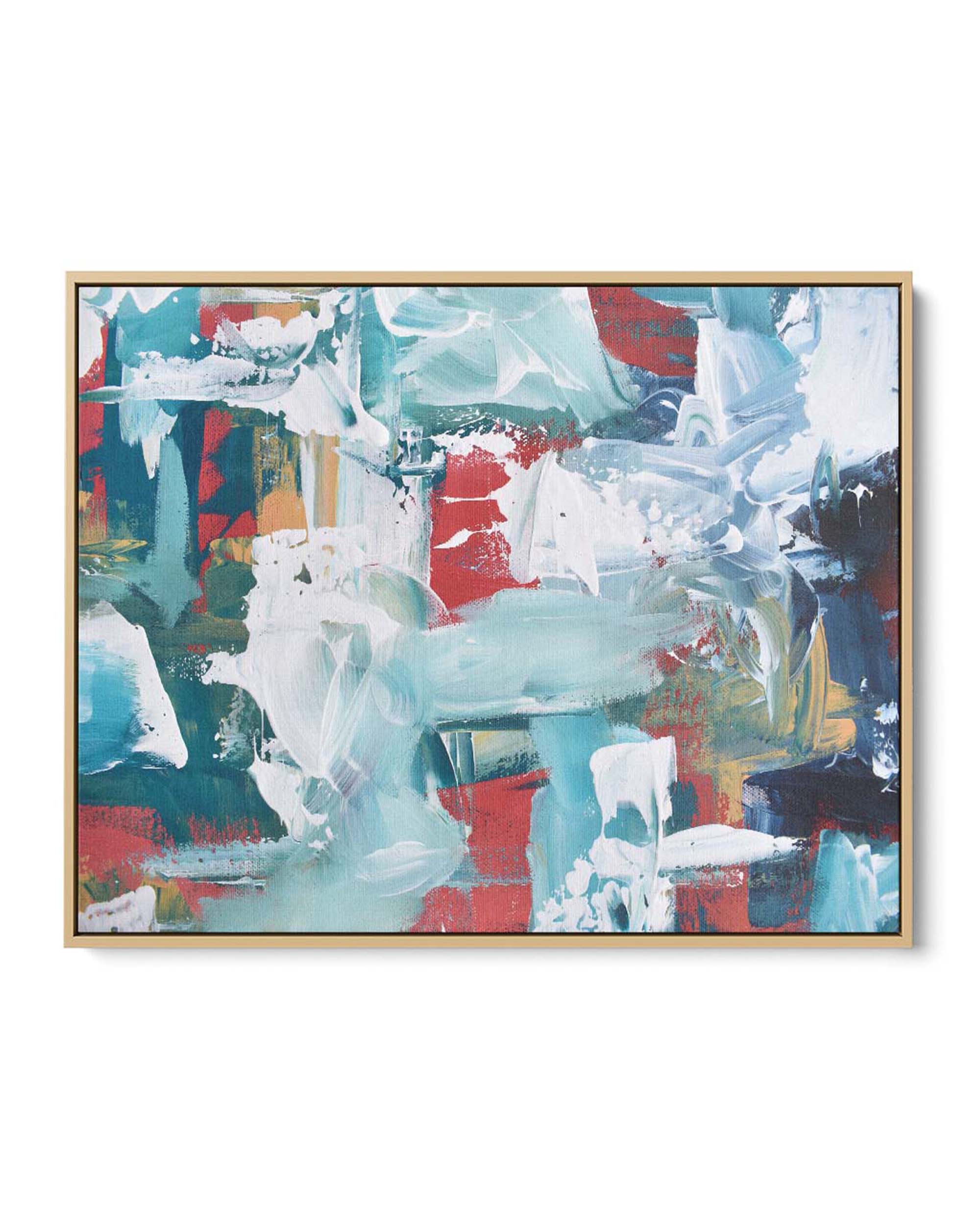 Abstract 208 Framed Canvas