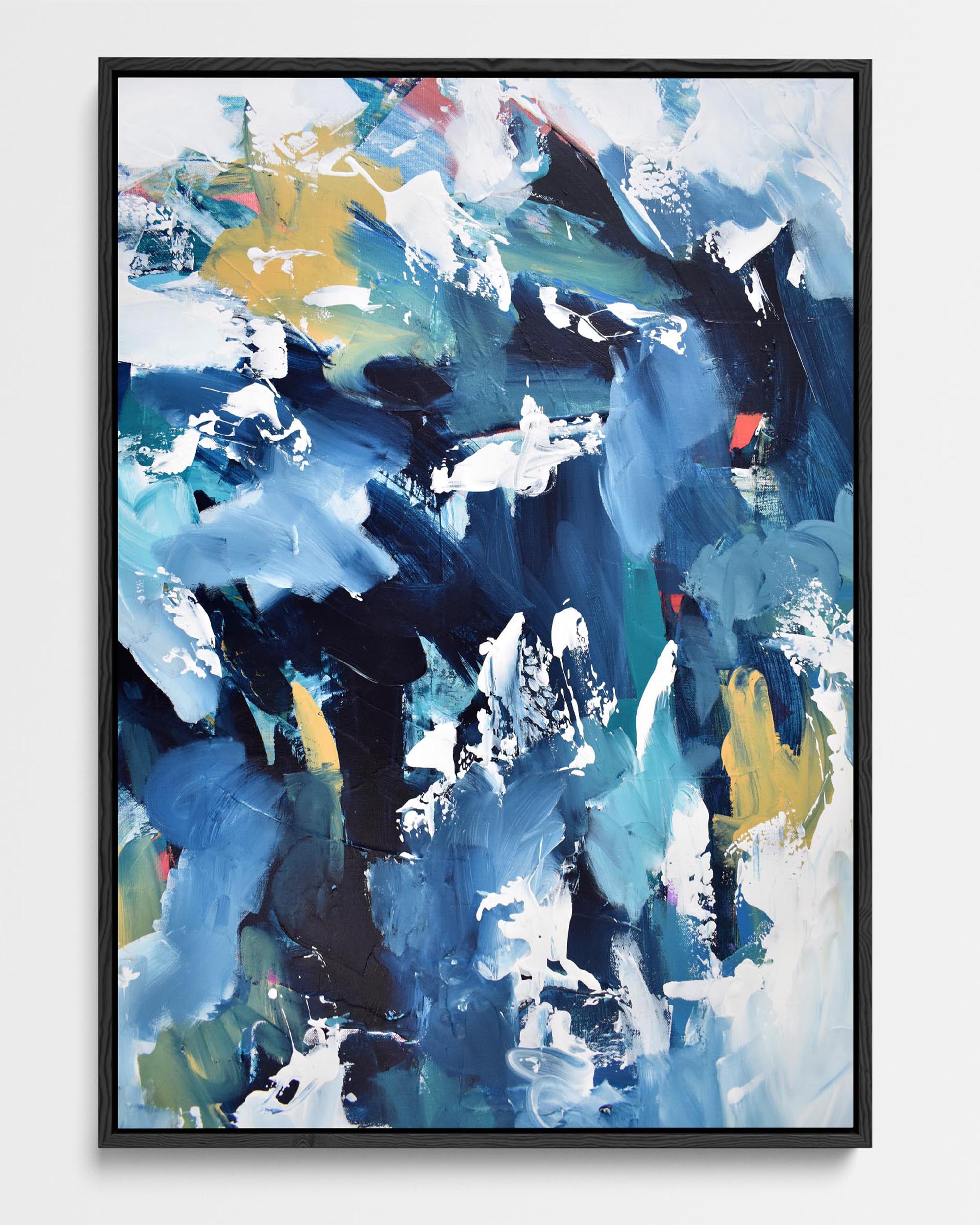 Abstract 203 Framed Canvas