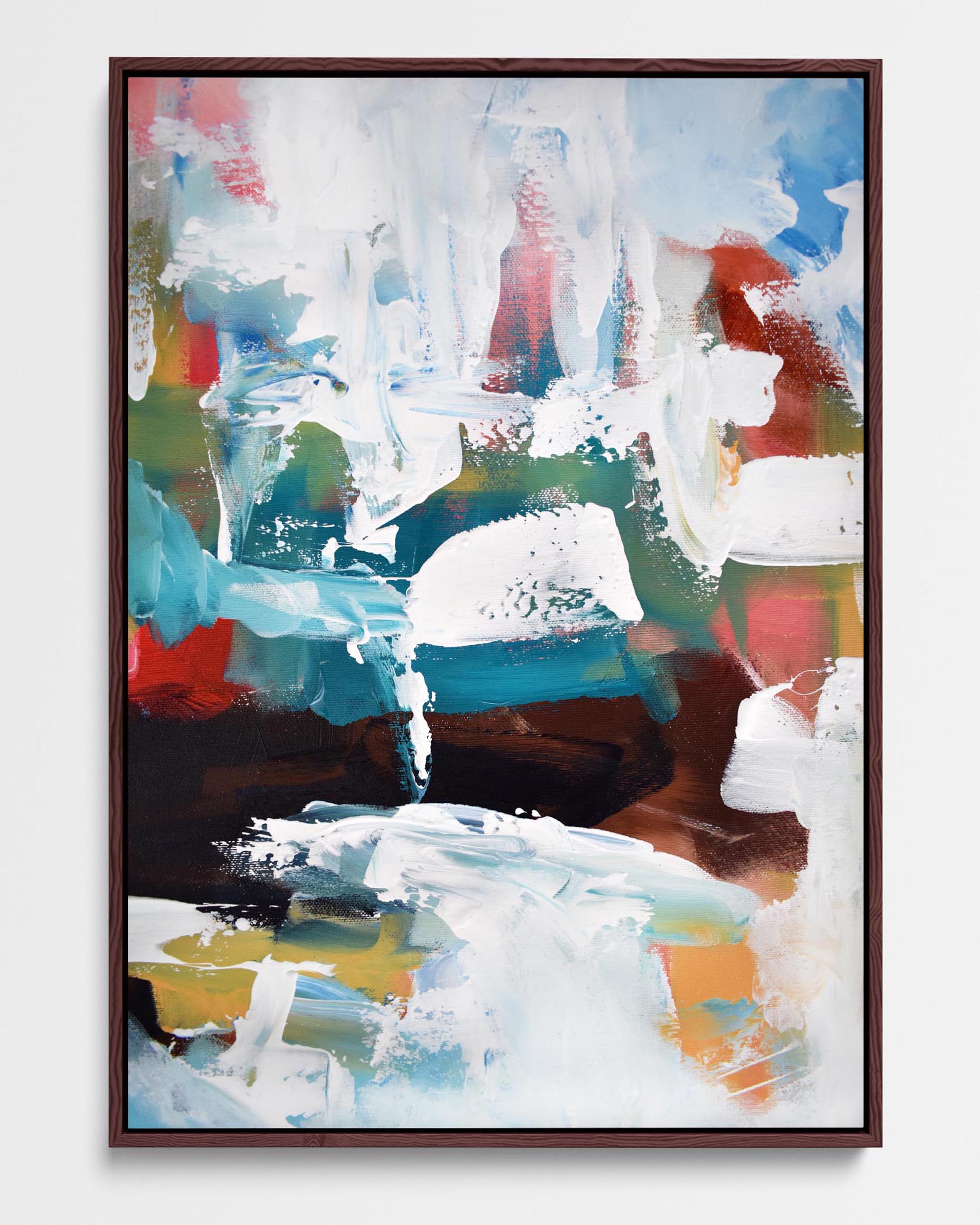 Abstract 191 Framed Canvas