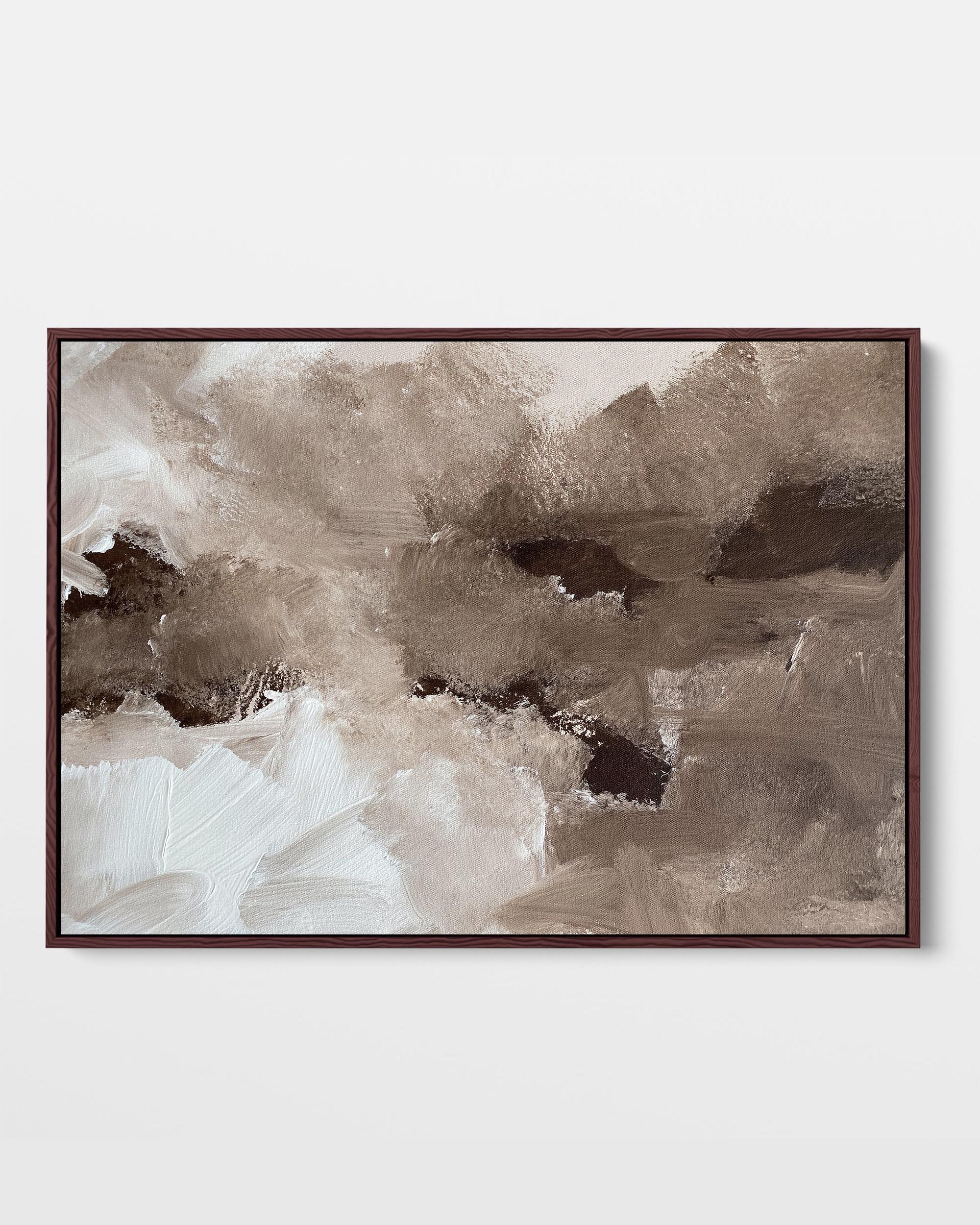brown canvas wall art framed print