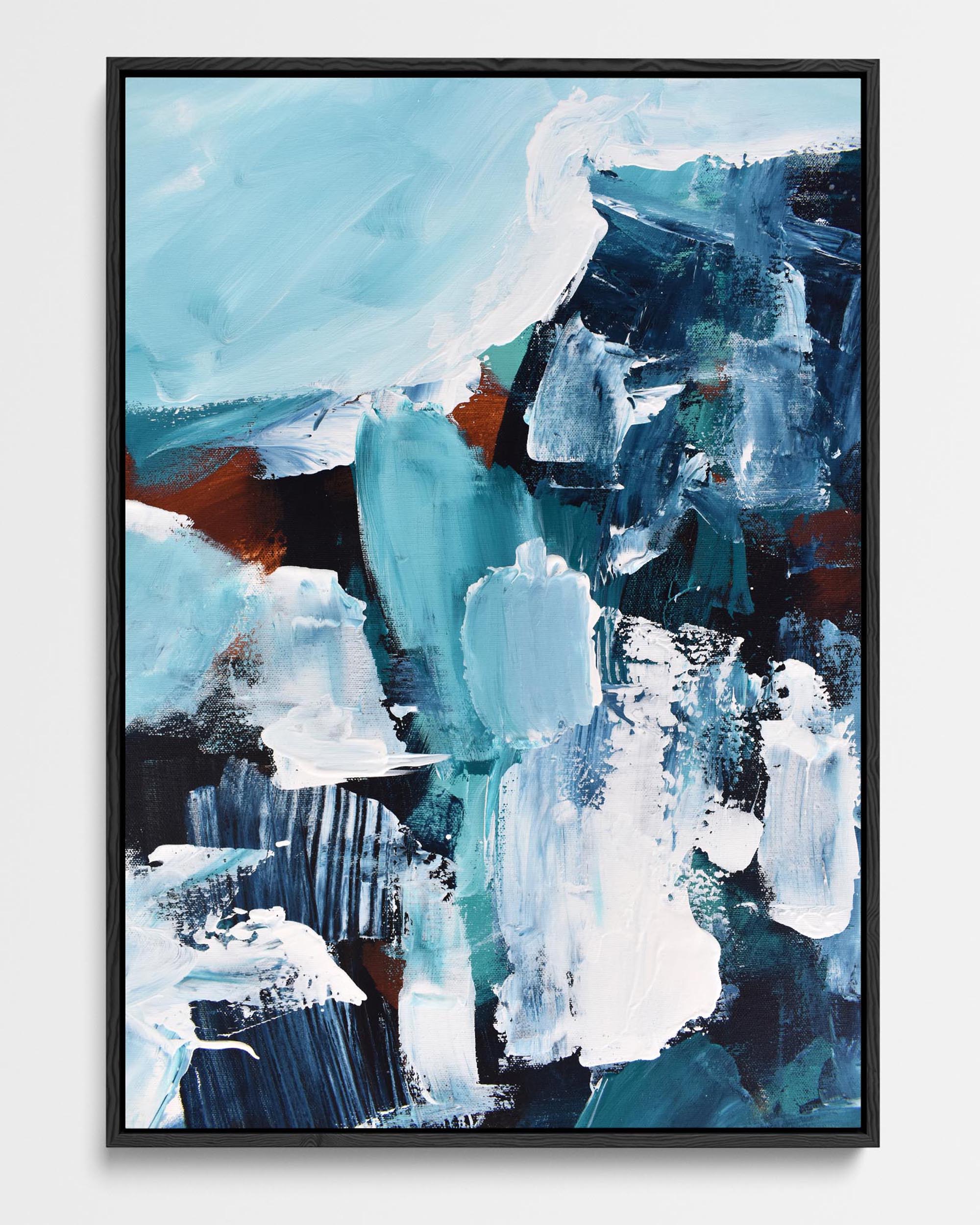 Abstract 187 Framed Canvas