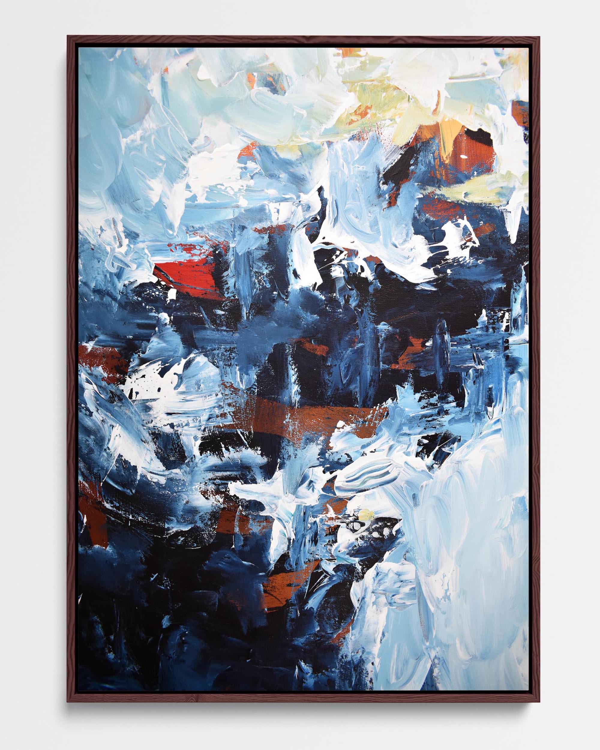 Abstract 162 Framed Canvas