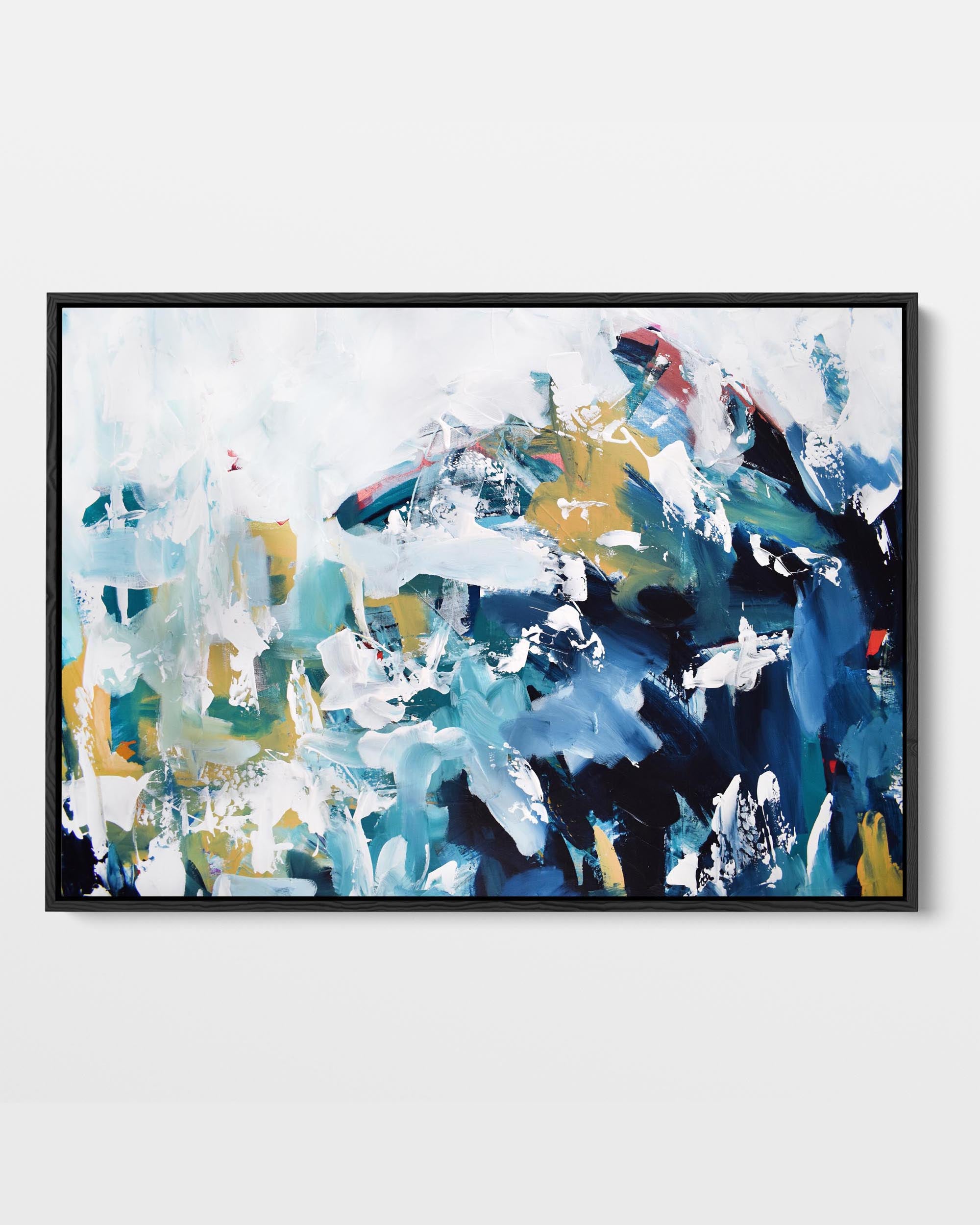 Abstract 204 Framed Canvas