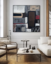 Large Abstract Painting In Living Room