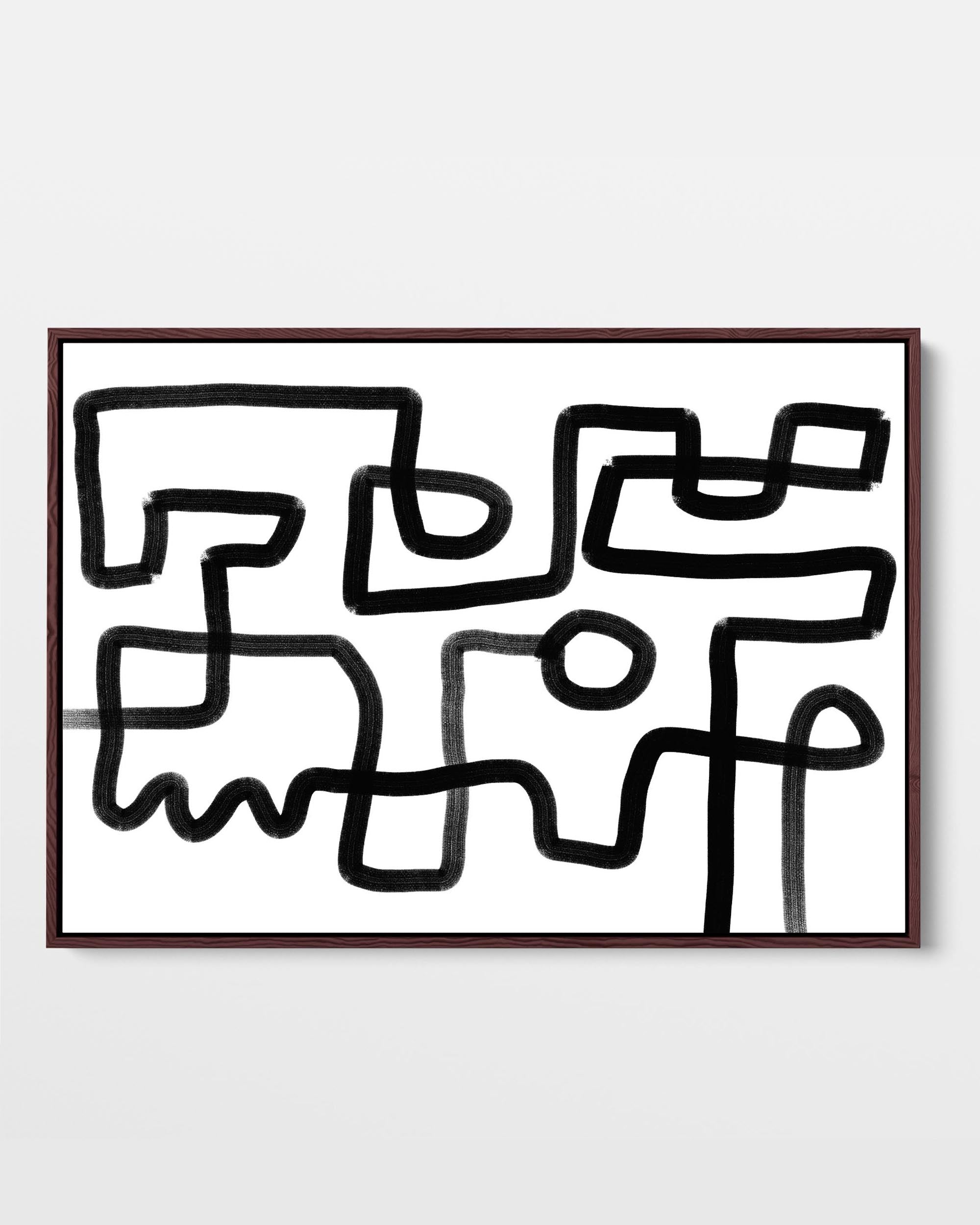 The Maze Framed Canvas