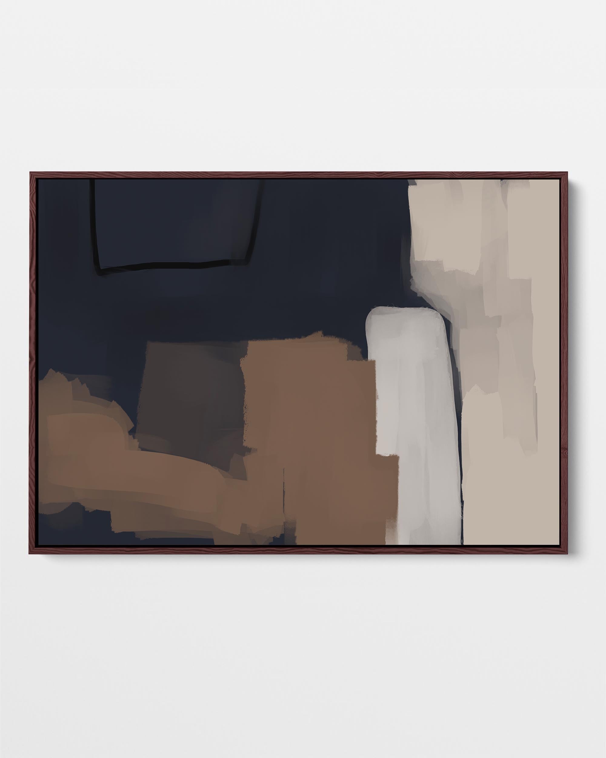 Mono Expressions Framed Canvas