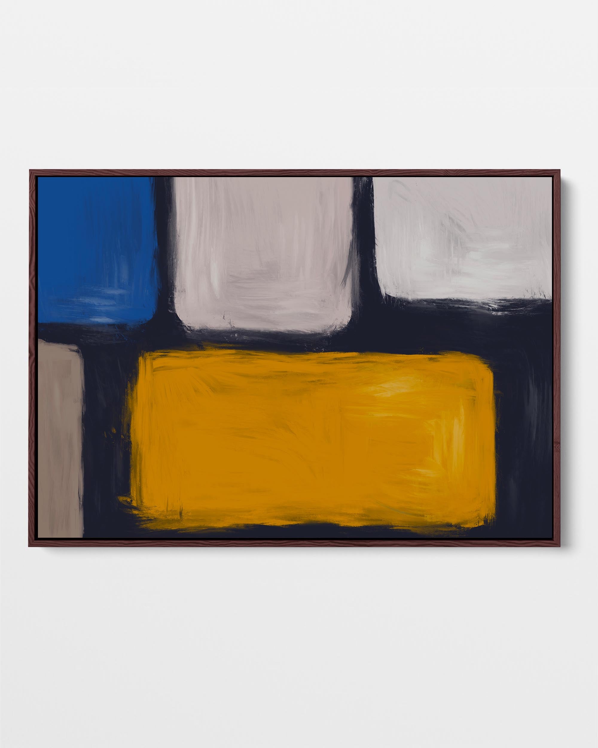 Mind The Block Framed Canvas