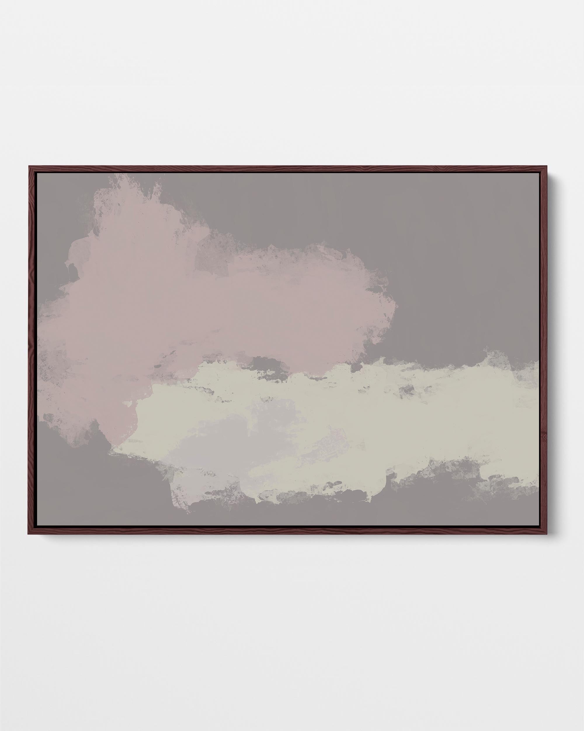 Neutral Notes No6 Framed Canvas