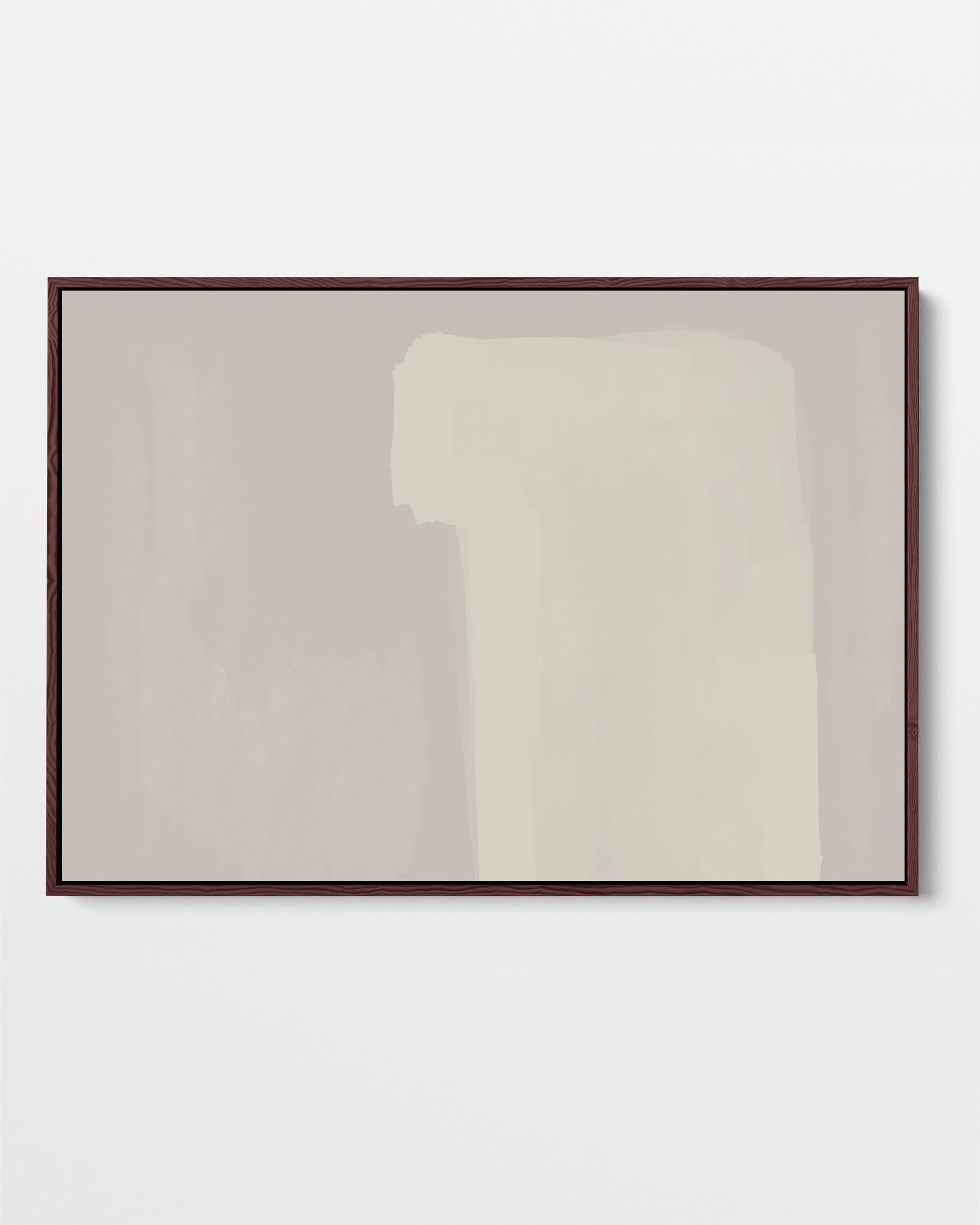 Neutral Notes No7 Framed Canvas