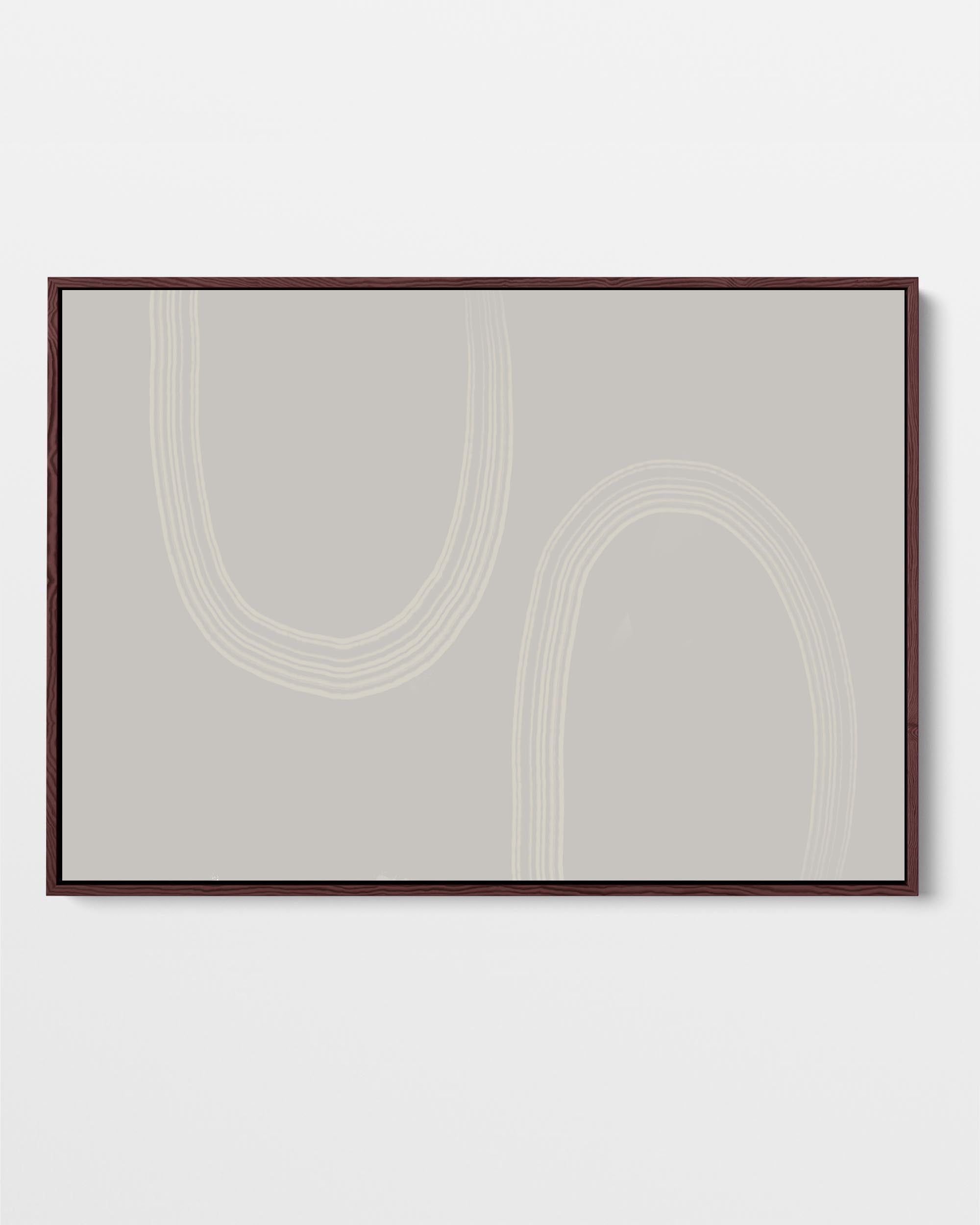 Draw The Line Framed Canvas Art