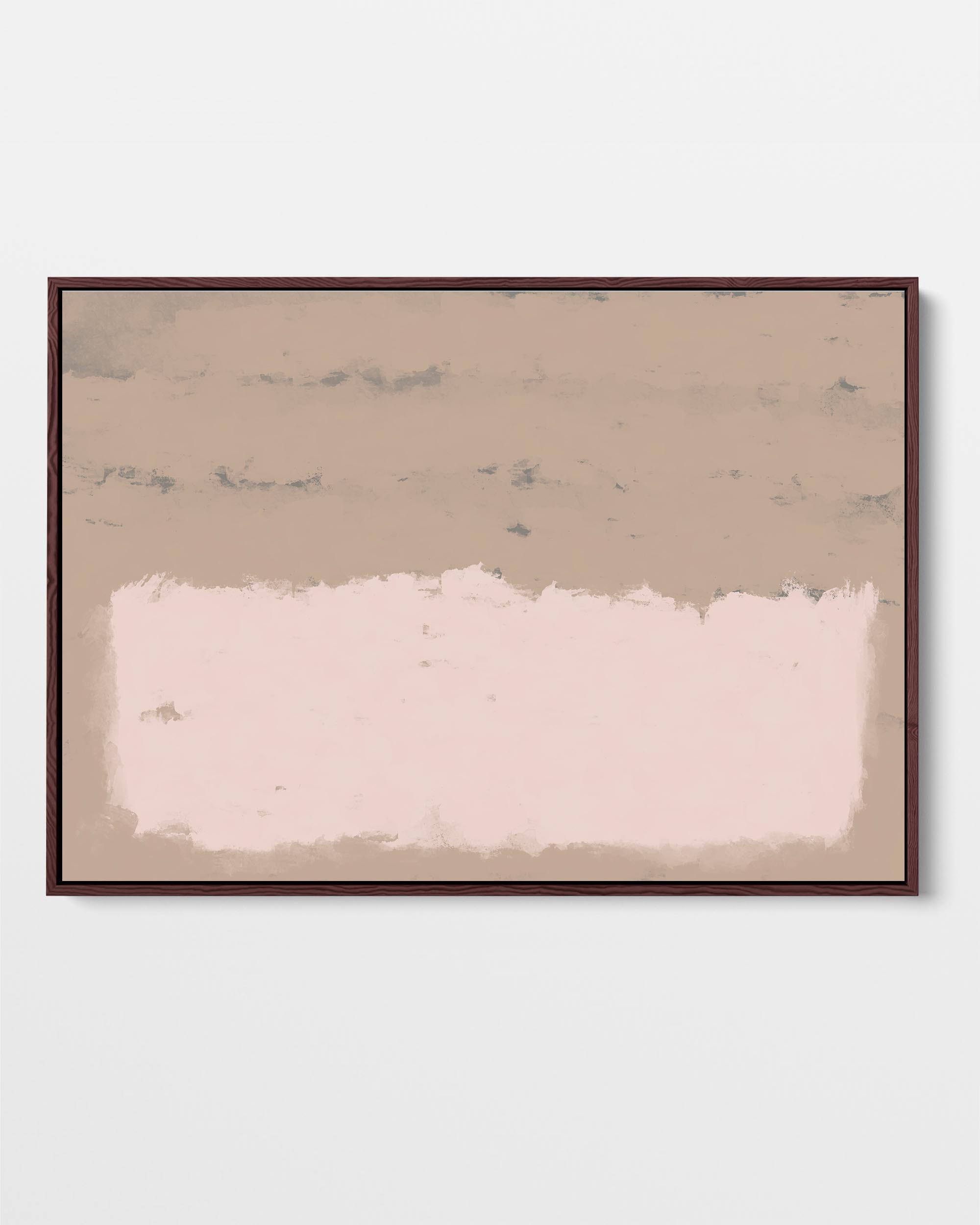 Pink Light At Dawn Framed Canvas