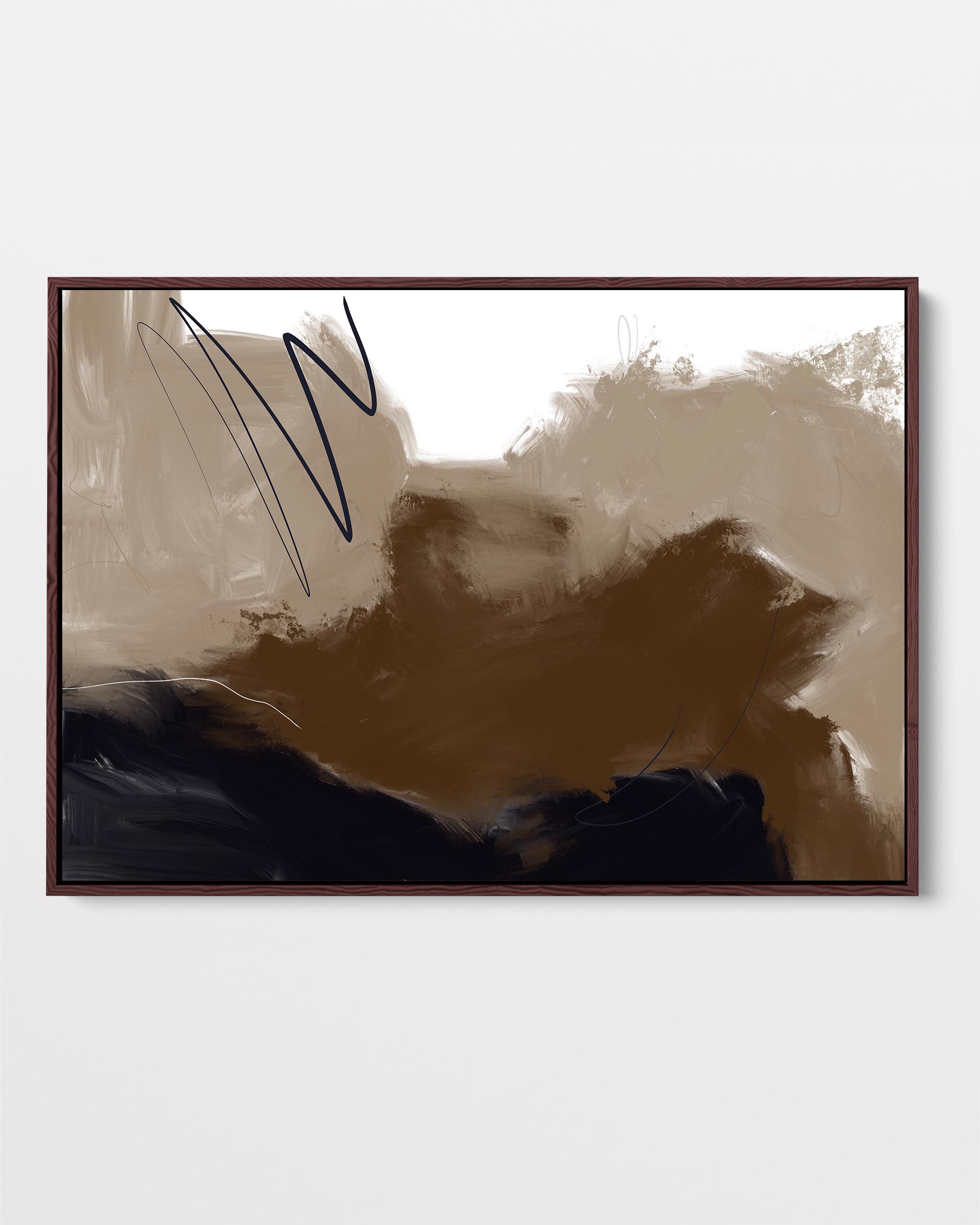 Dark Matter Framed Canvas
