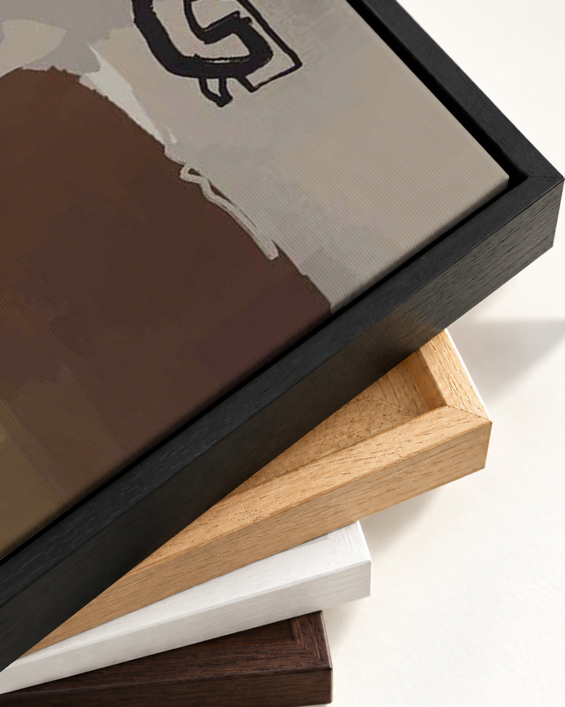 Fables Of Kings Canvas Art — framed canvas corner and wrapped canvas detail
