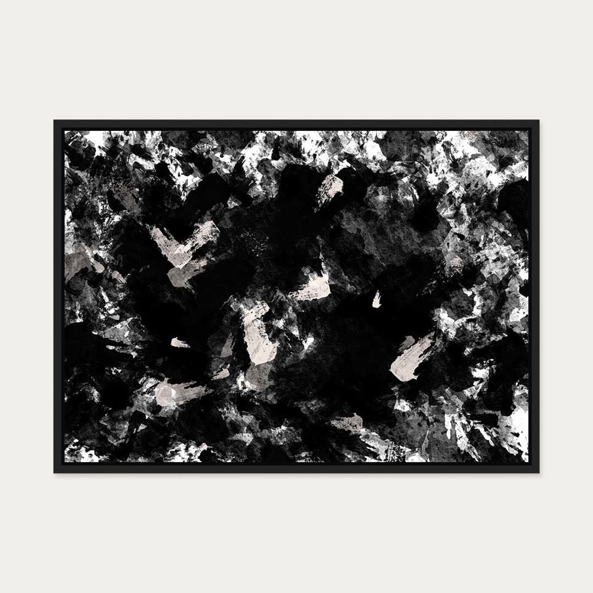 Fading Horizons Canvas Art — 50 x 70 cm — Black Frame