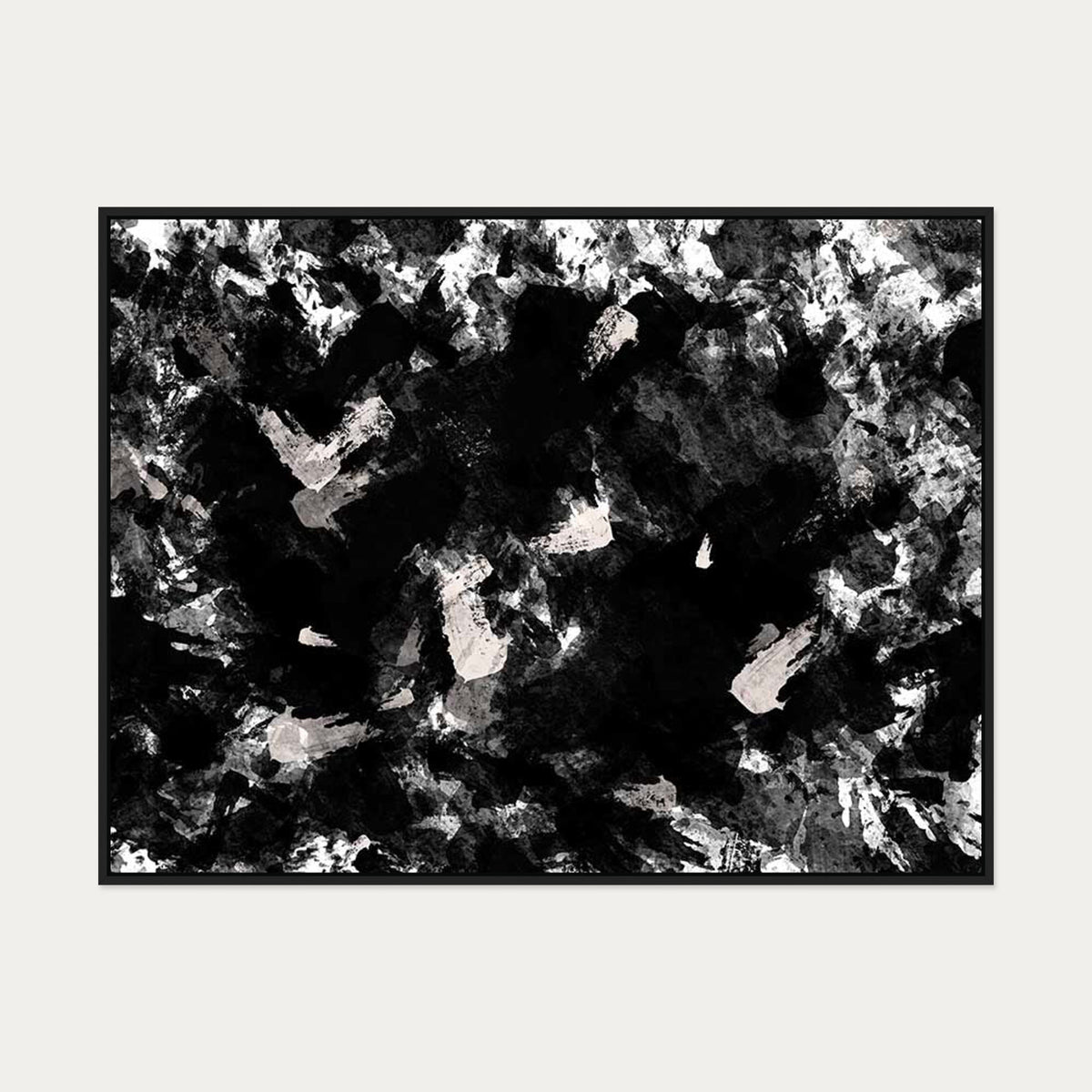 Fading Horizons Canvas Art — 90 x 120 cm — Black Frame