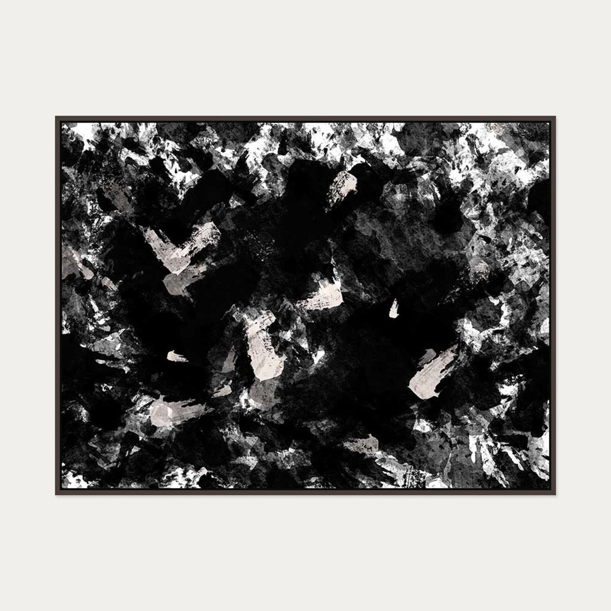 Fading Horizons Canvas Art — 90 x 120 cm — Brown Frame