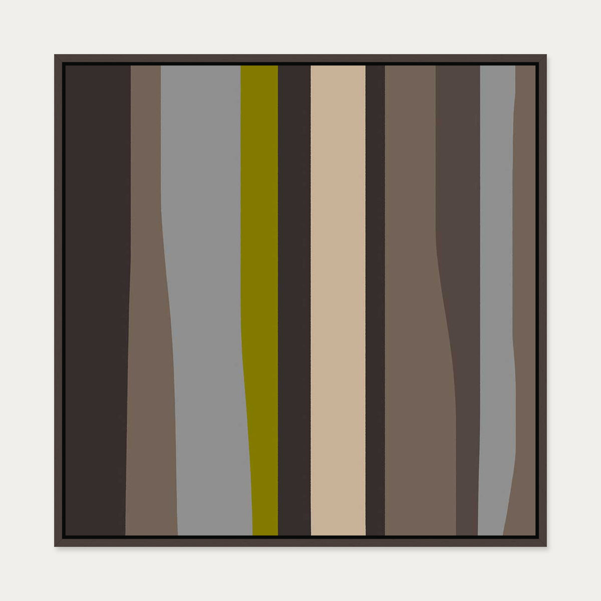 Falling For You Canvas Art — 70 x 70 cm — Brown Frame