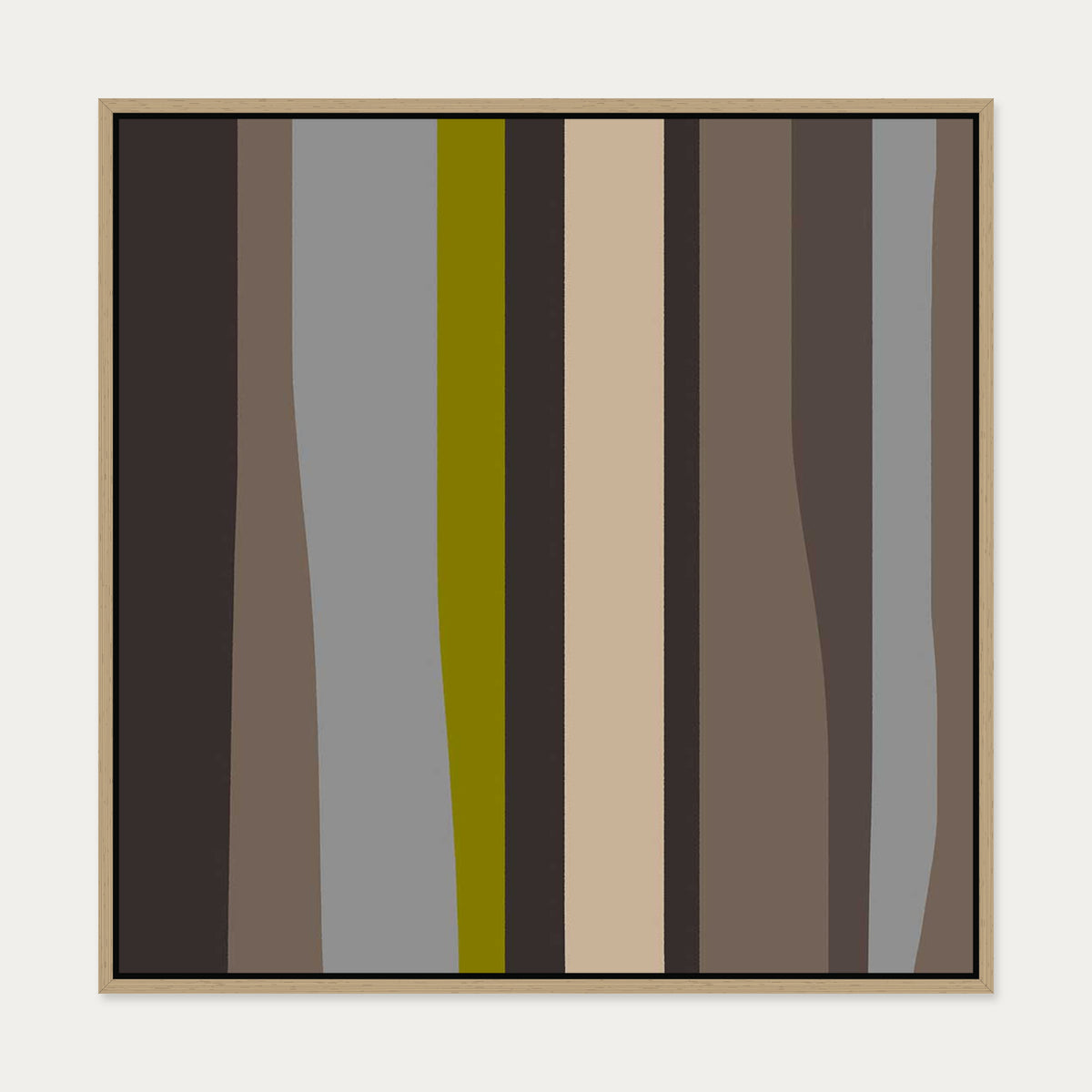 Falling For You Canvas Art — 70 x 70 cm — Oak Frame