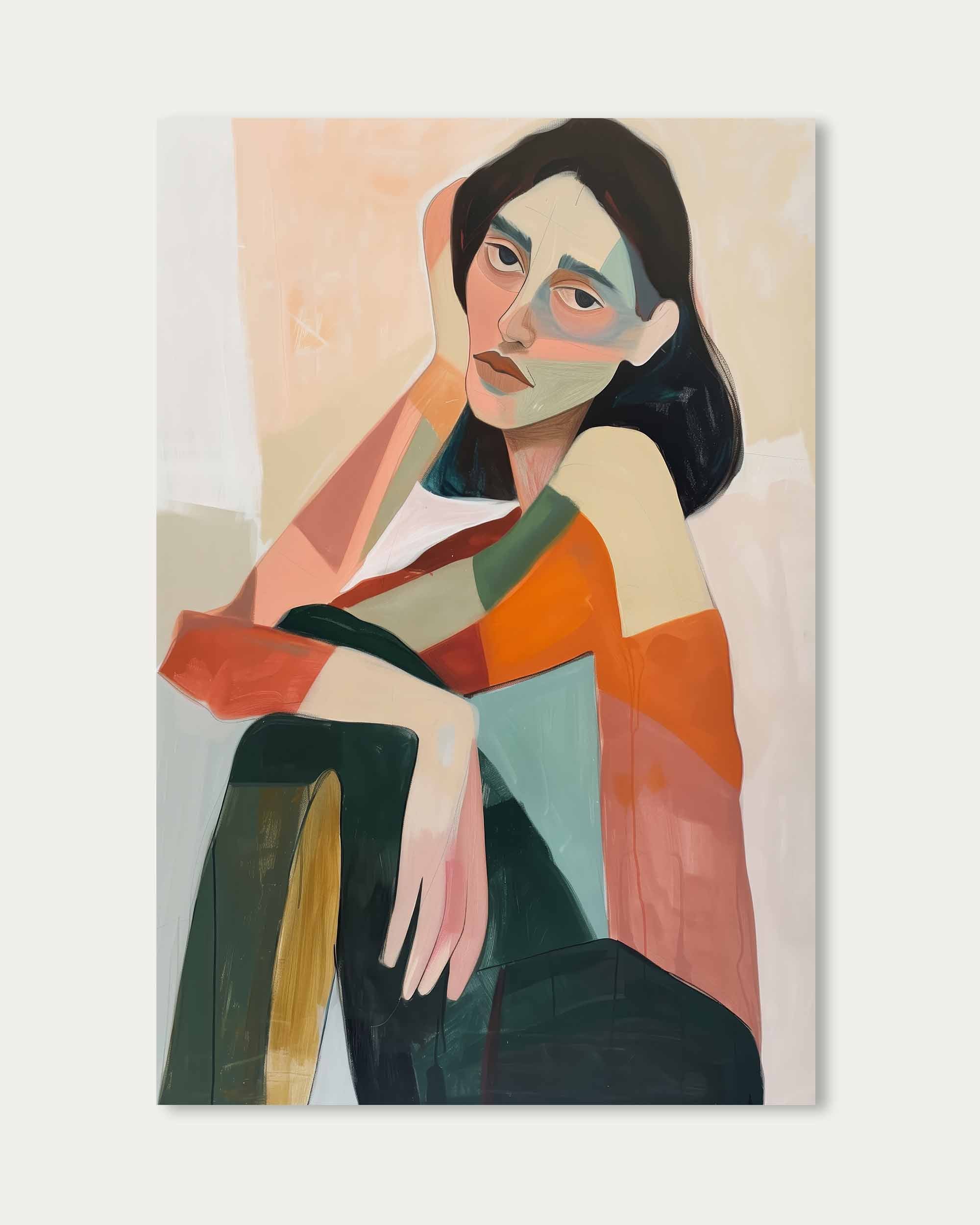 Checkered Dress Wall Art Print