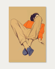 Seated Poise Figurative Art Print