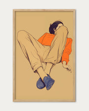 Seated Poise Figurative Art Print