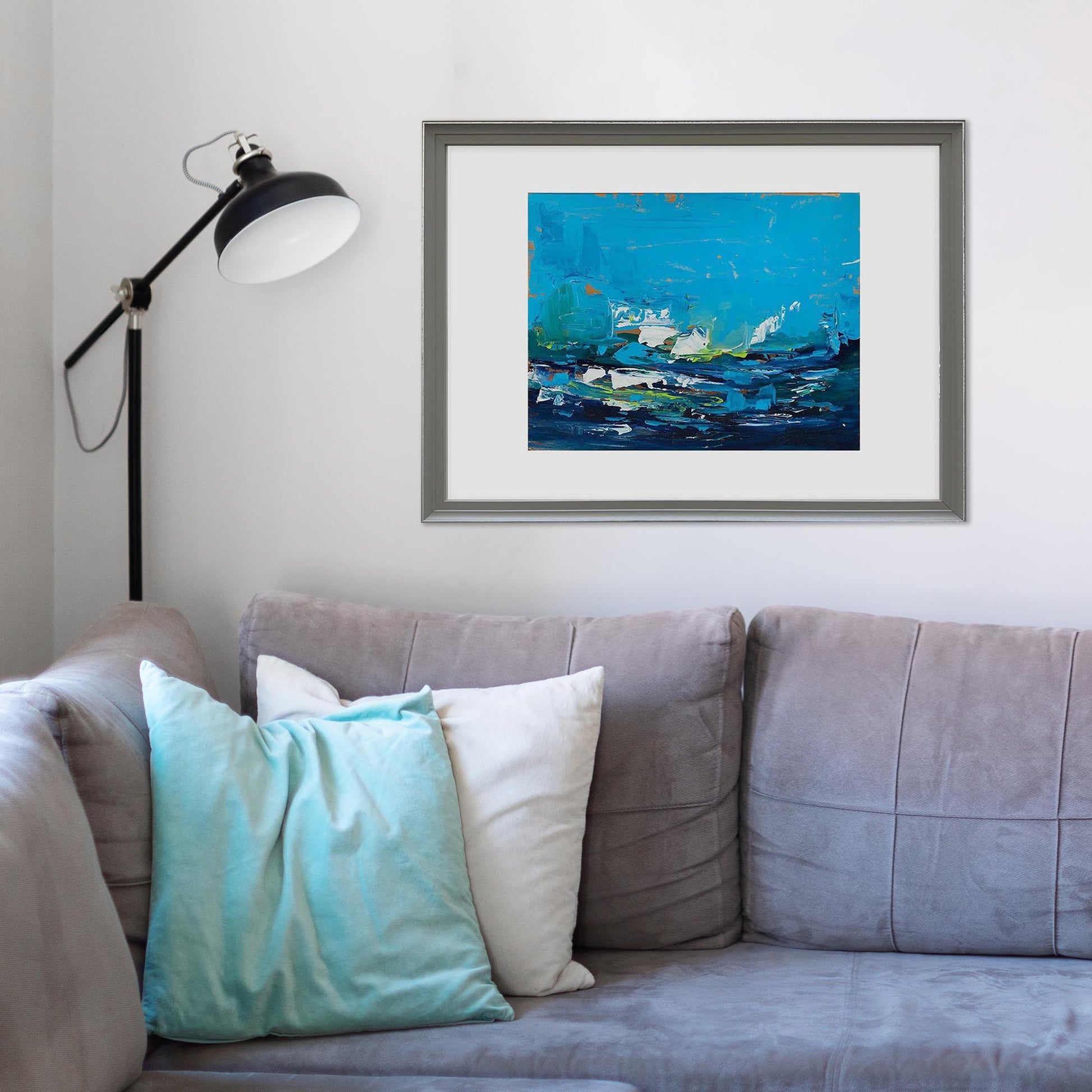 The Coast - Original Painting-Abstract House