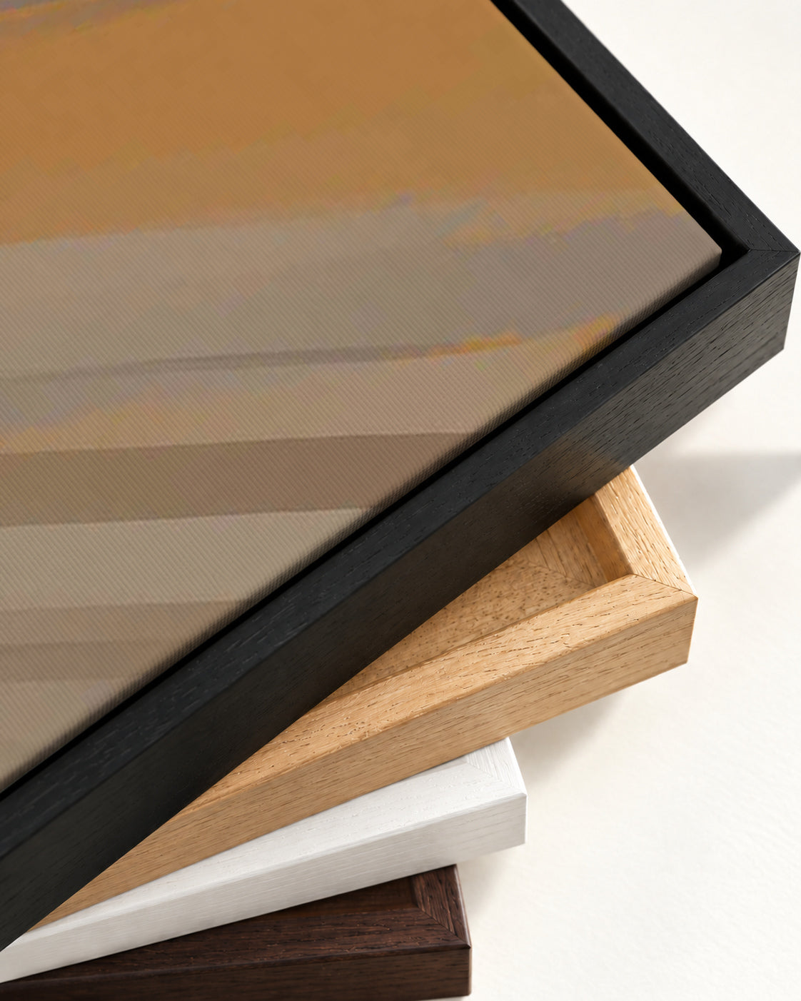 Fireworks I Canvas Art — framed canvas corner and wrapped canvas detail