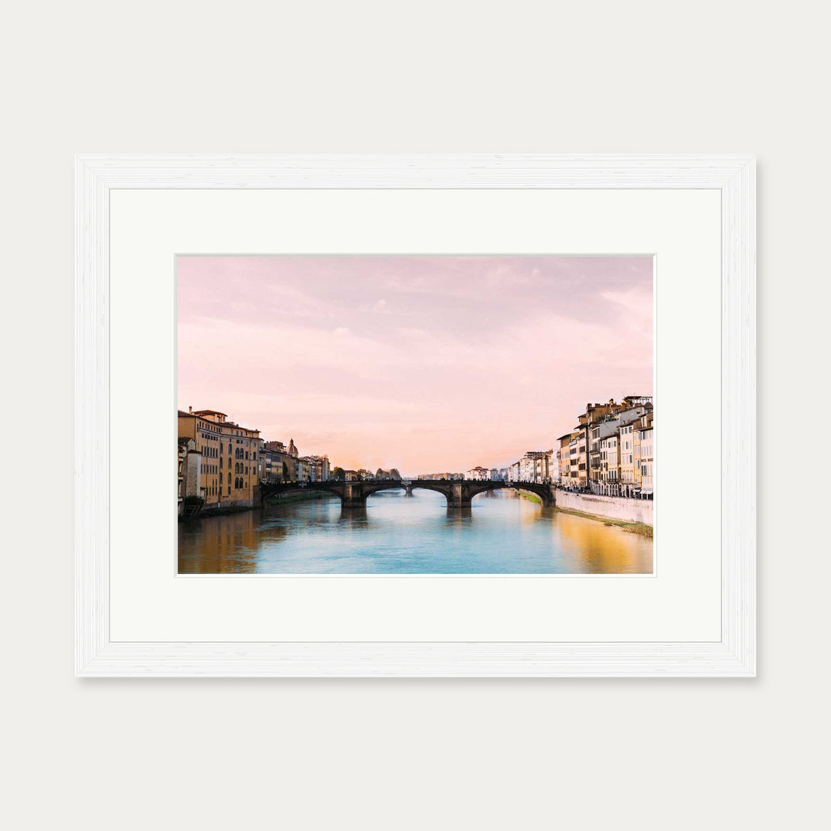 Florence Wall Art Print — 30 x 40 cm — White Frame