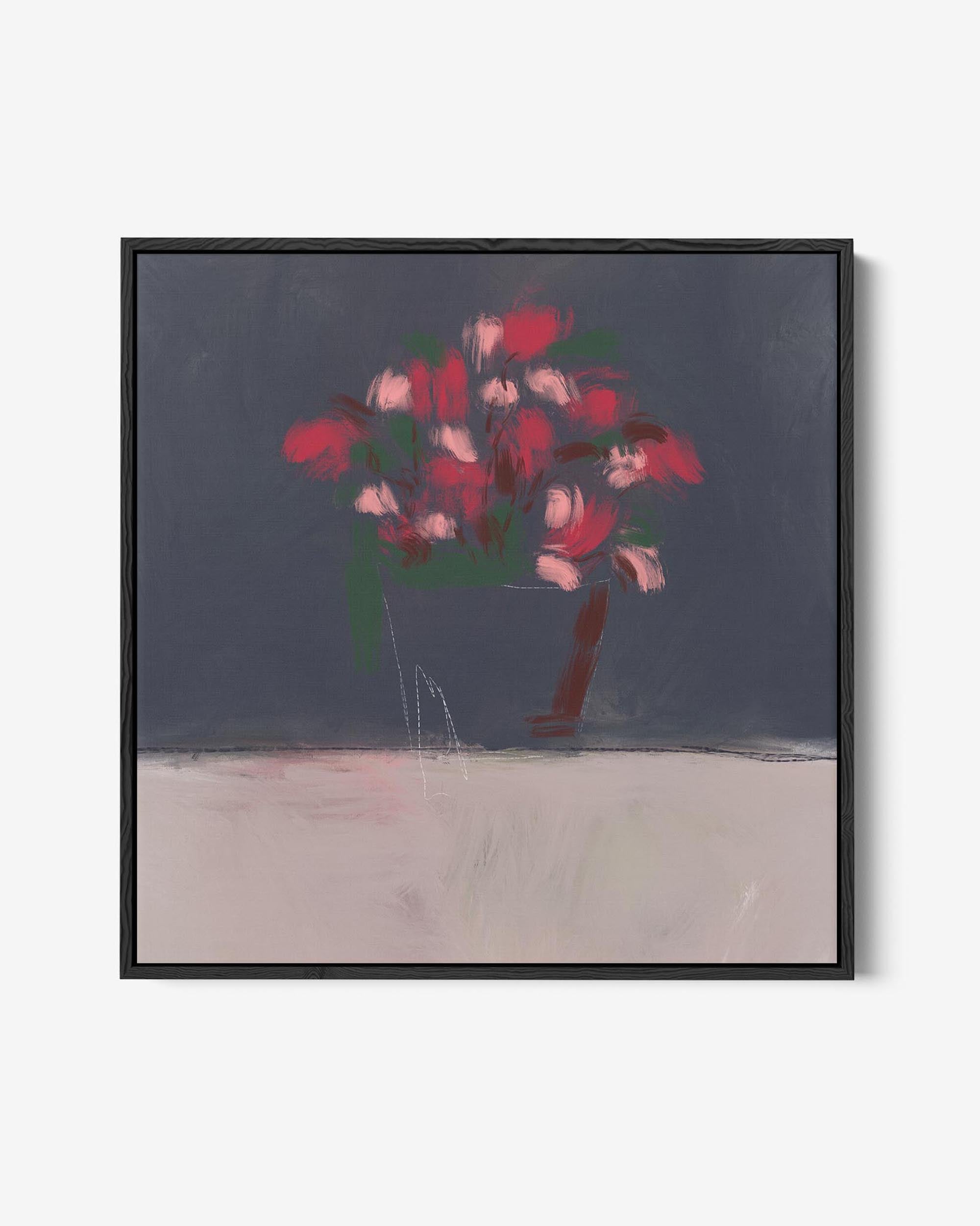 Rose Study Framed Canvas