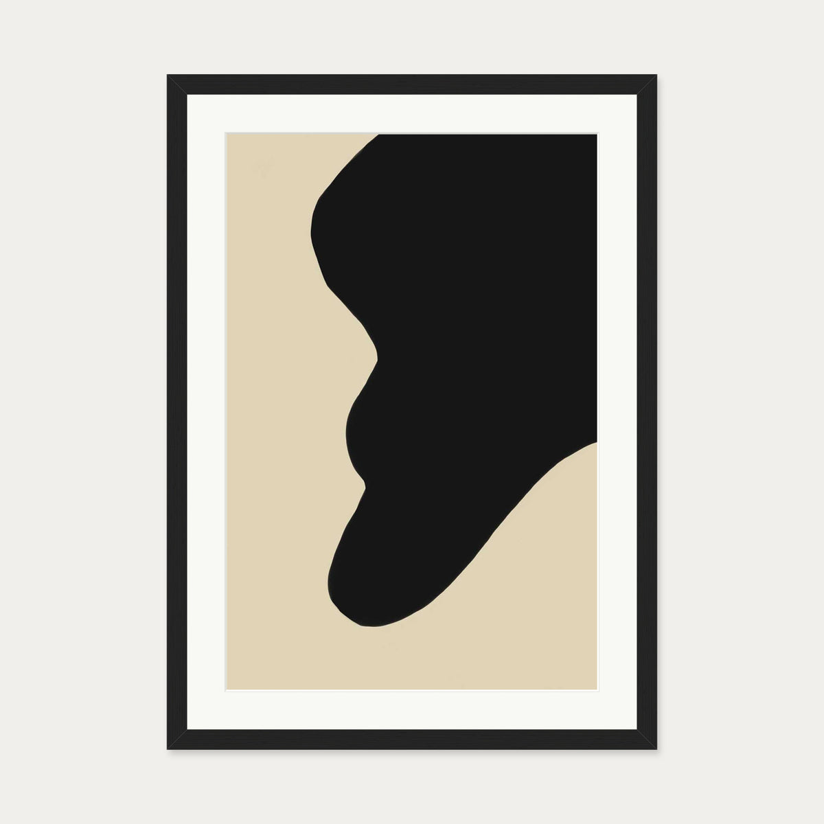 Fluid Abstract Art Print — 50 x 70 cm — Black Frame