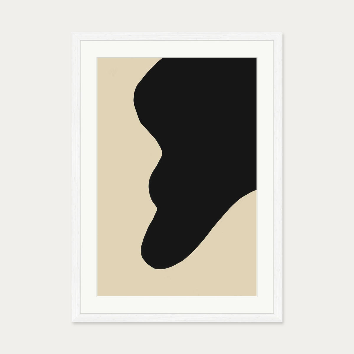 Fluid Abstract Art Print — 50 x 70 cm — White Frame