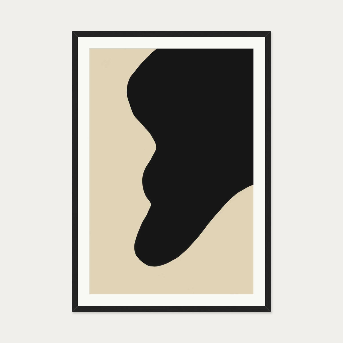 Fluid Abstract Art Print — 70 x 100 cm — Black Frame