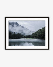 Foggy Lake Wall Art Print