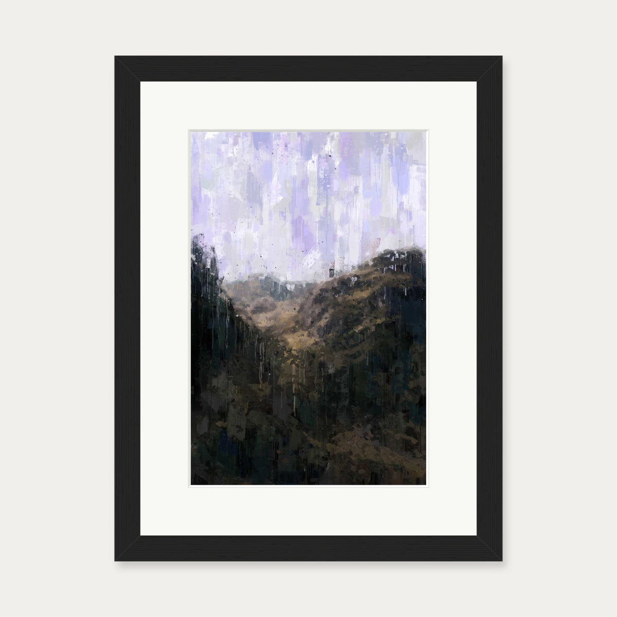 Forest Landscape Art Print — 30 x 40 cm — Black Frame